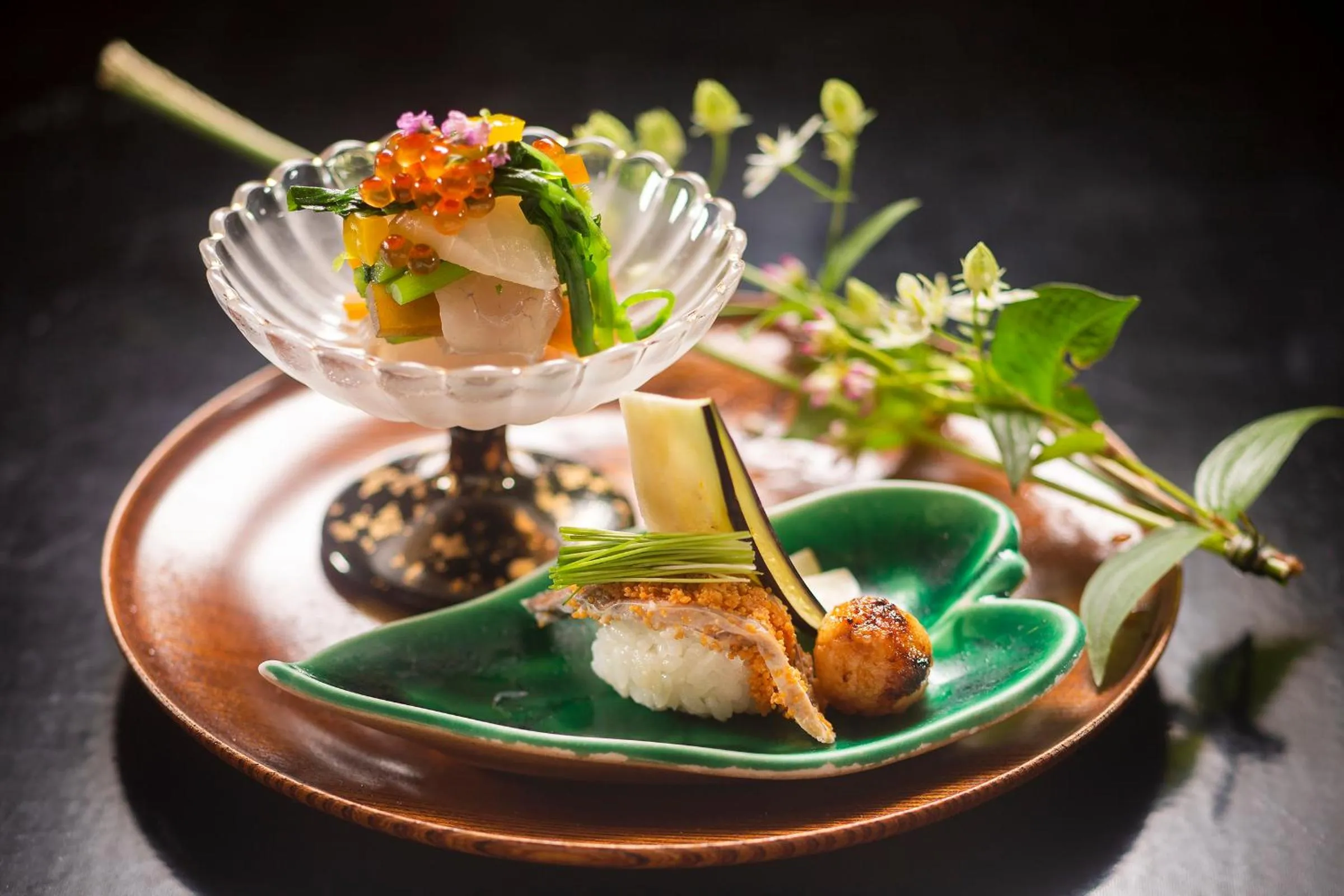 Food close-up in Ryoutei Ryokan Yasui