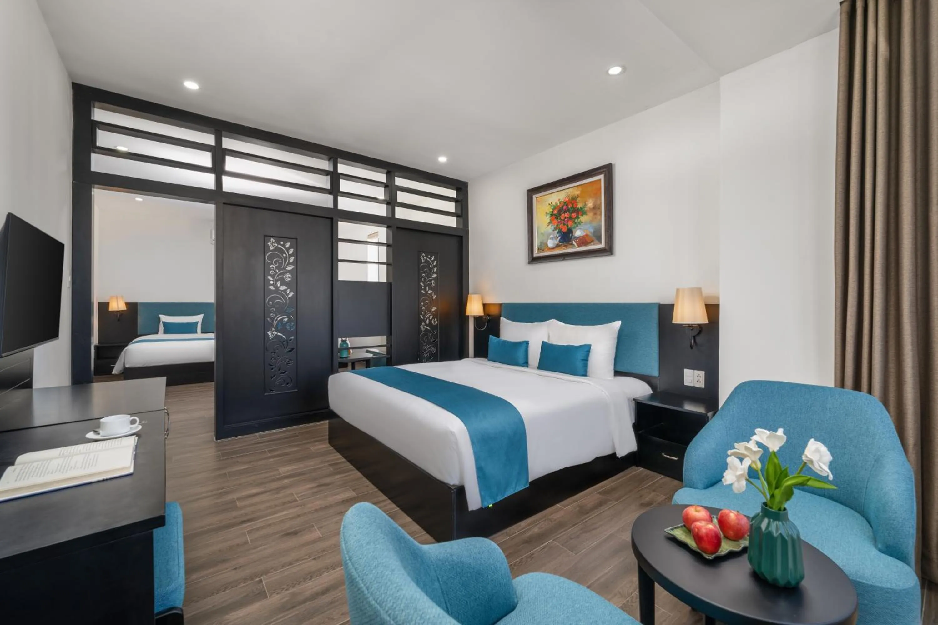 Bed in ViAn Hotel And Spa Danang