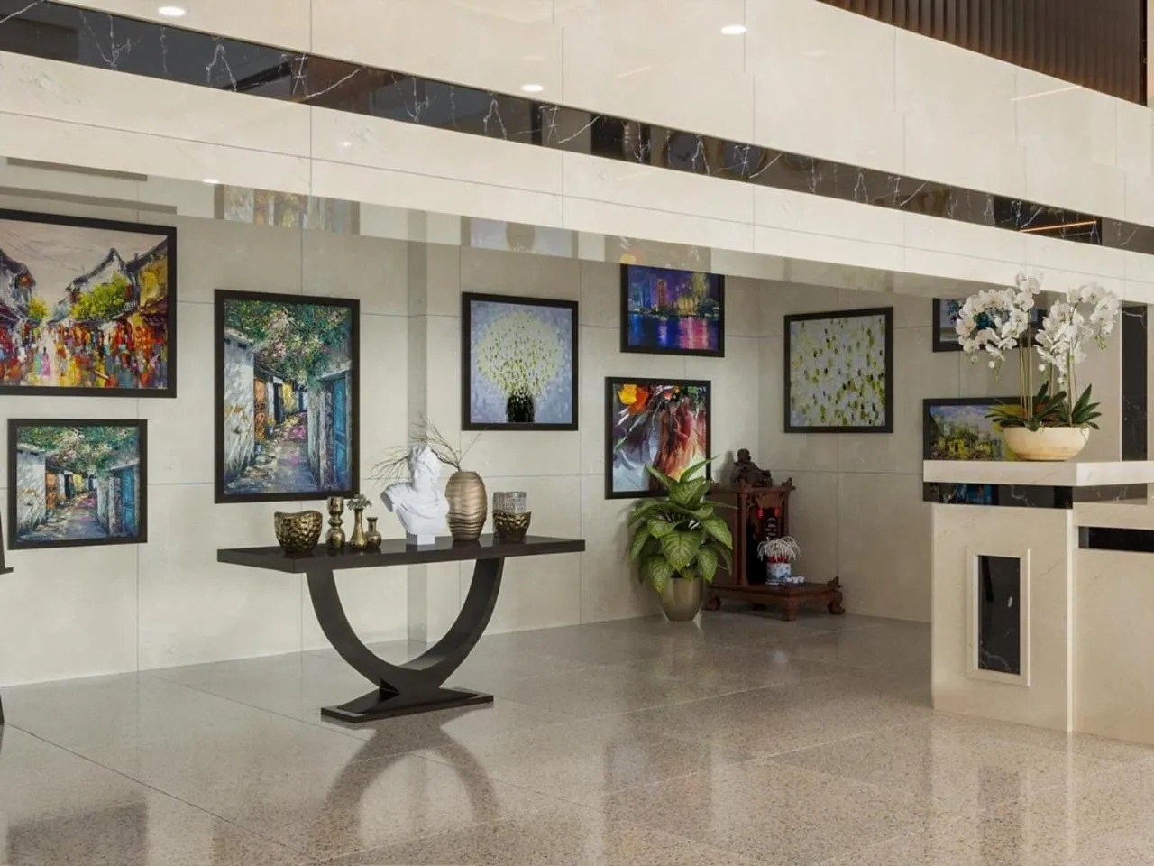 Lobby or reception in ViAn Hotel And Spa Danang