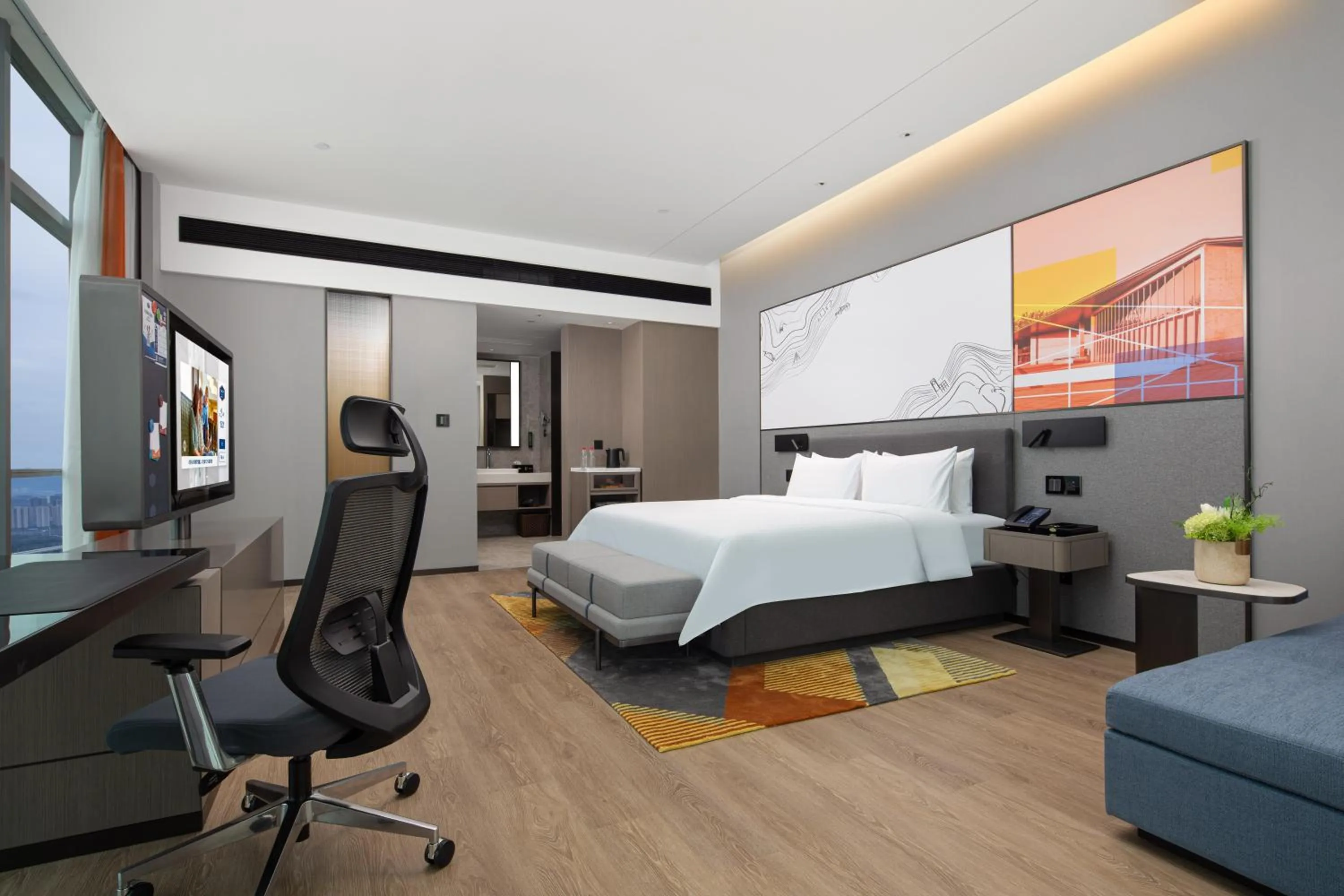 Bed in Hampton by Hilton Hangzhou Liangzhu