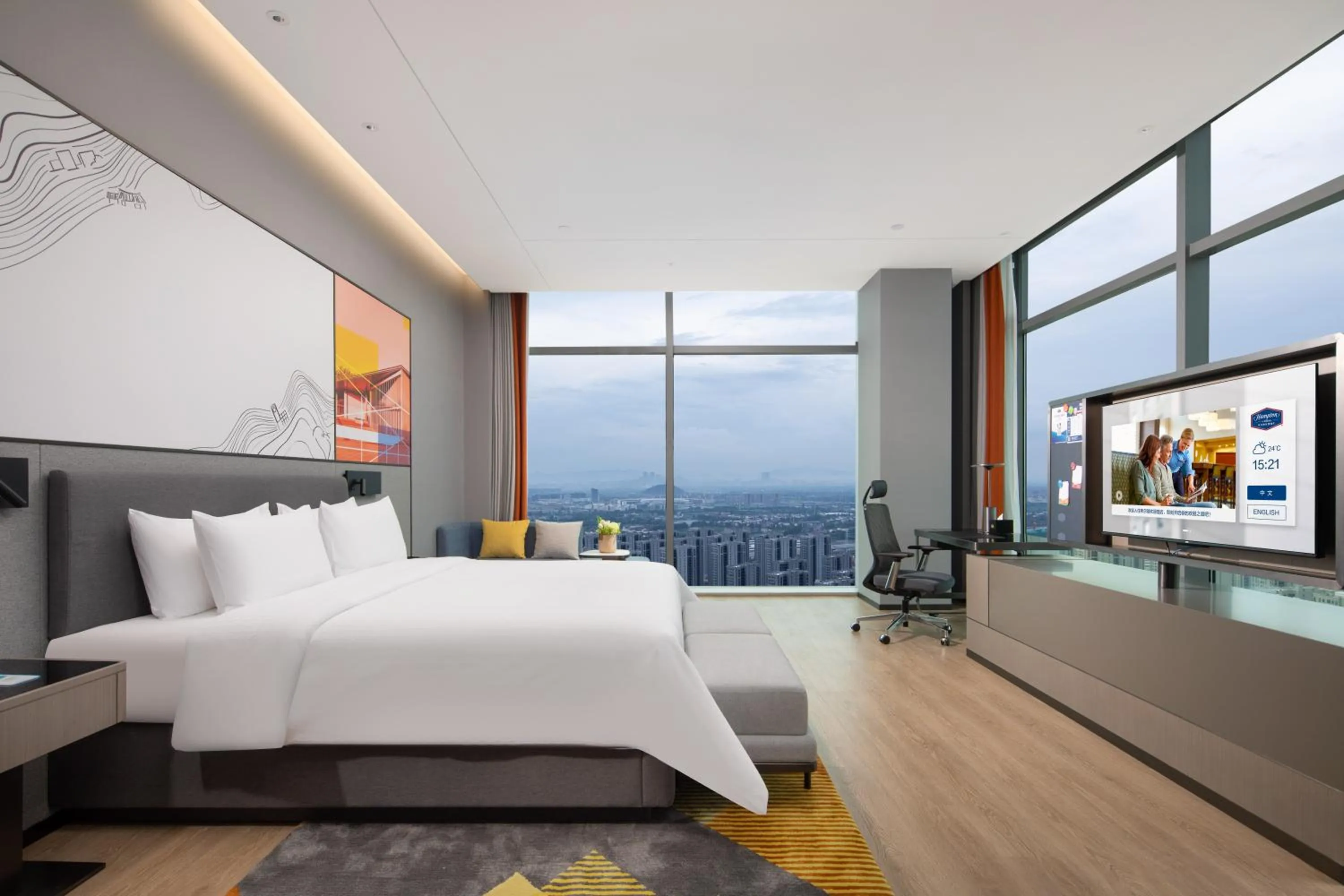 Bed in Hampton by Hilton Hangzhou Liangzhu