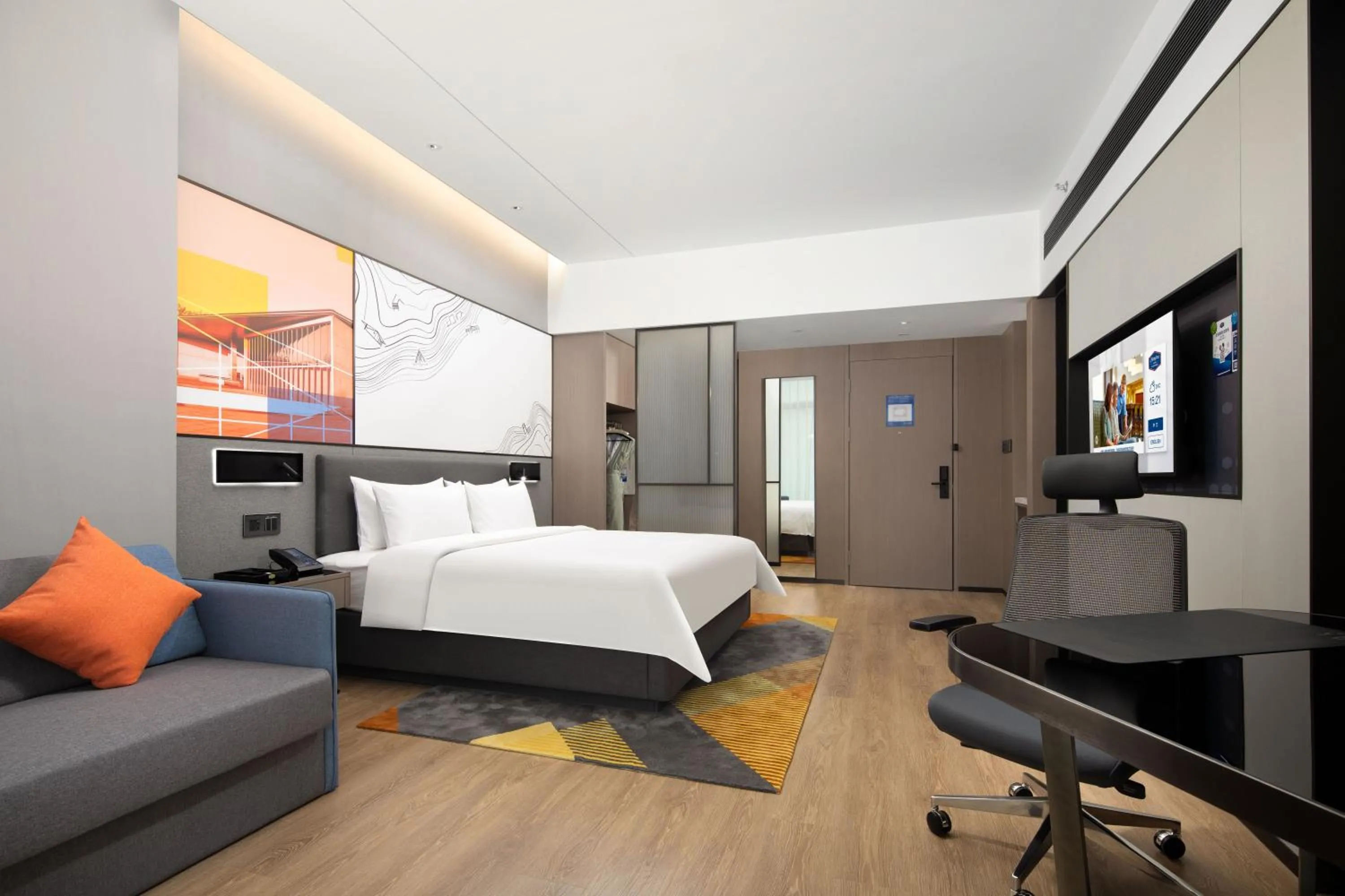 Bed in Hampton by Hilton Hangzhou Liangzhu