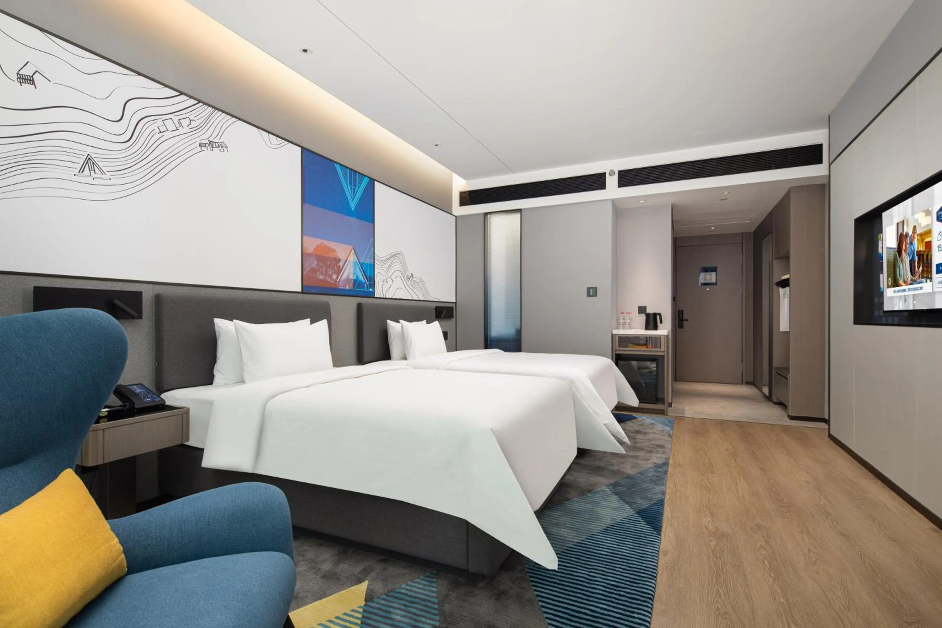 Bed in Hampton by Hilton Hangzhou Liangzhu
