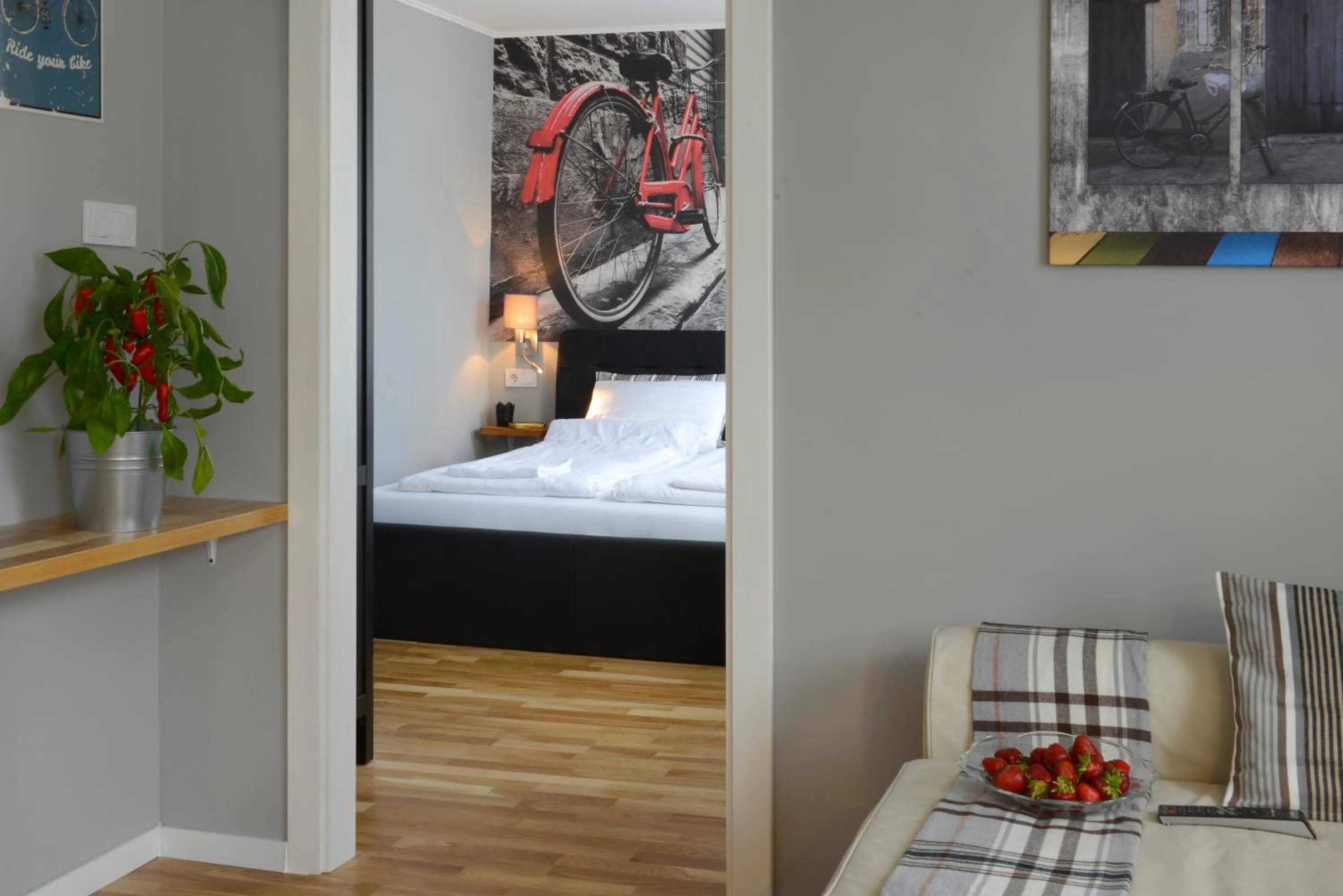 Living room, Bed in Walk Inn Váci 42