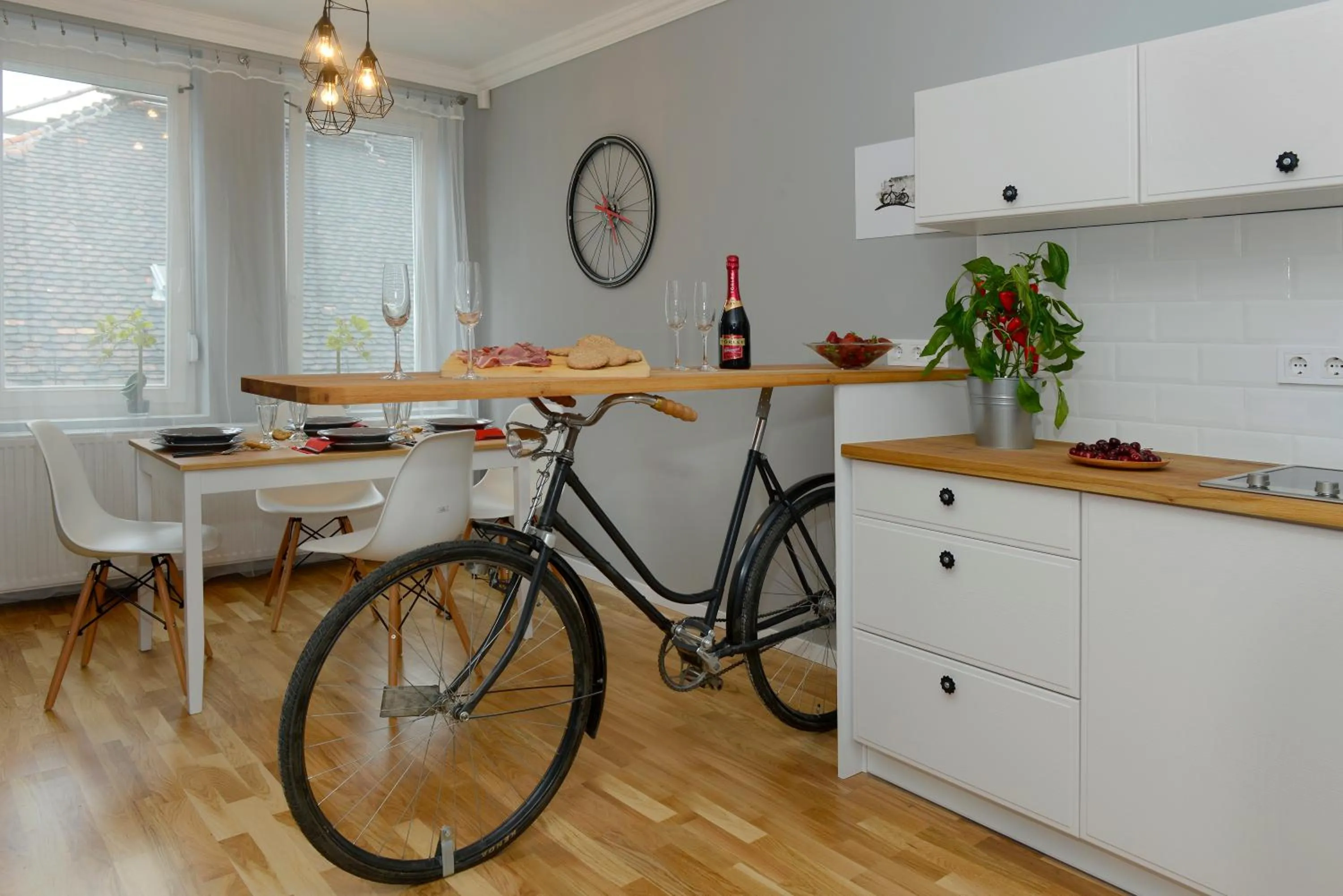 Kitchen or kitchenette in Walk Inn Váci 42