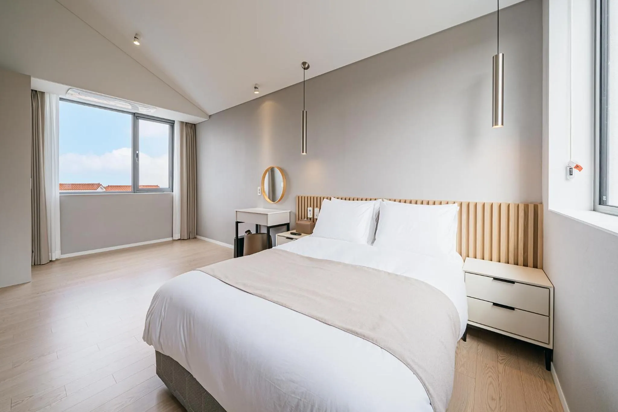 Bed in Ddosi Aewol Pool Villa