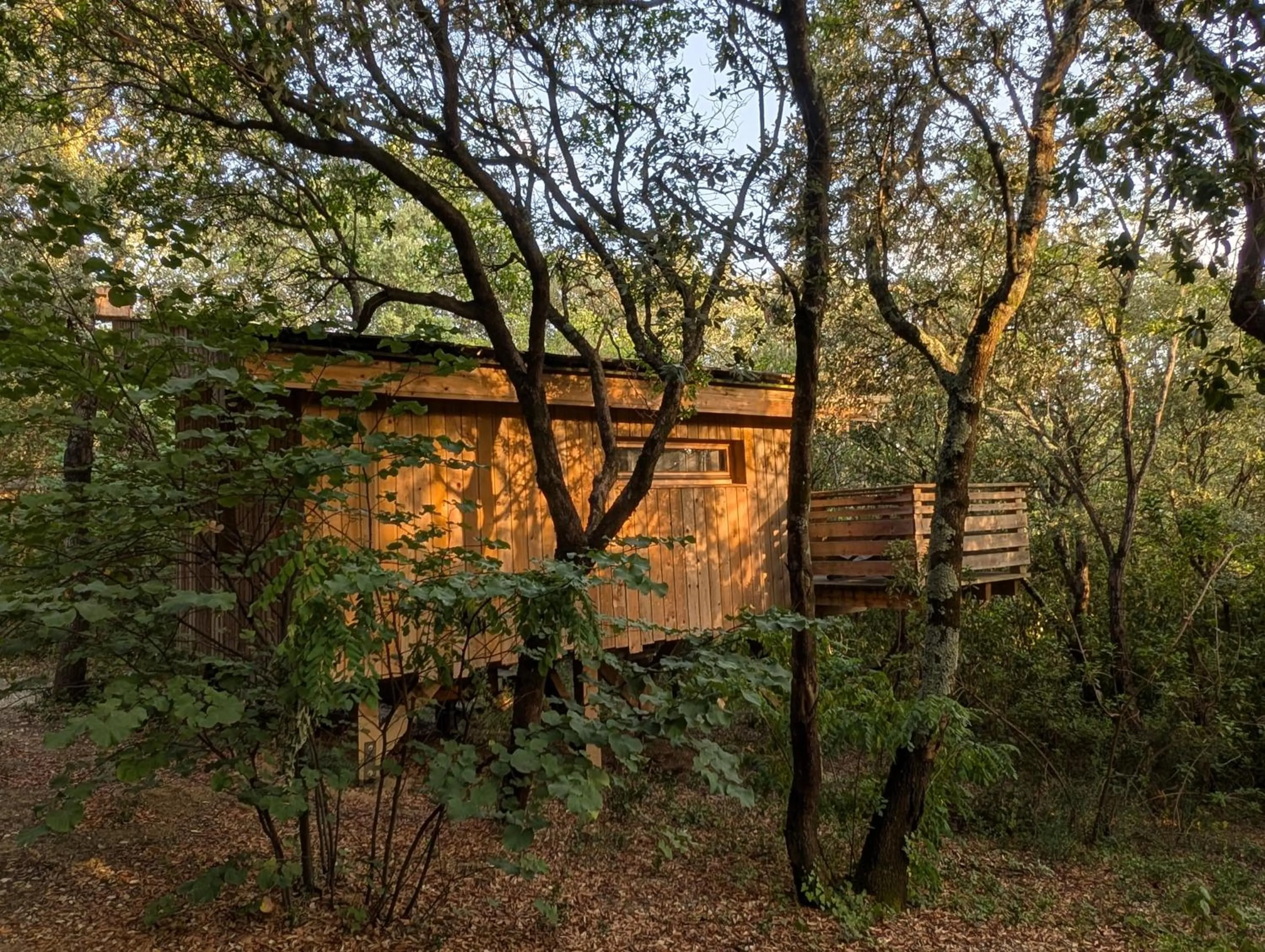 Bedroom in Les Cabanes Dans Les Bois Logis Hôtel
