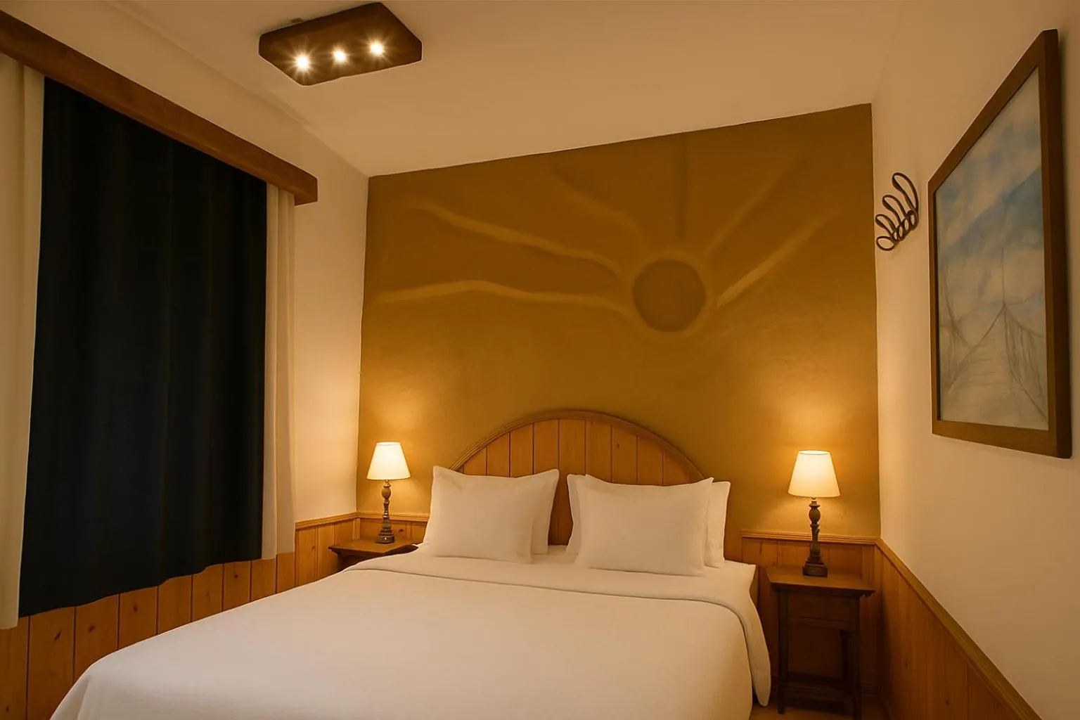 Bed in Beholden Stay And Cafe - A Luxury Boutique Hotel In Manali