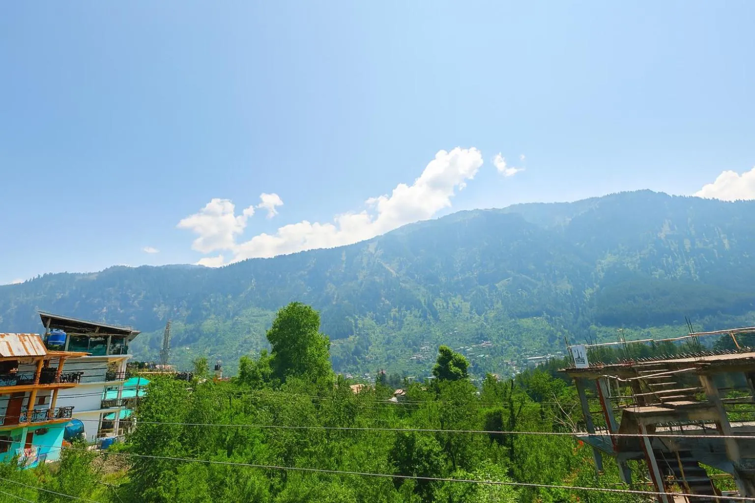 Mountain view in Beholden Stay And Cafe - A Luxury Boutique Hotel In Manali