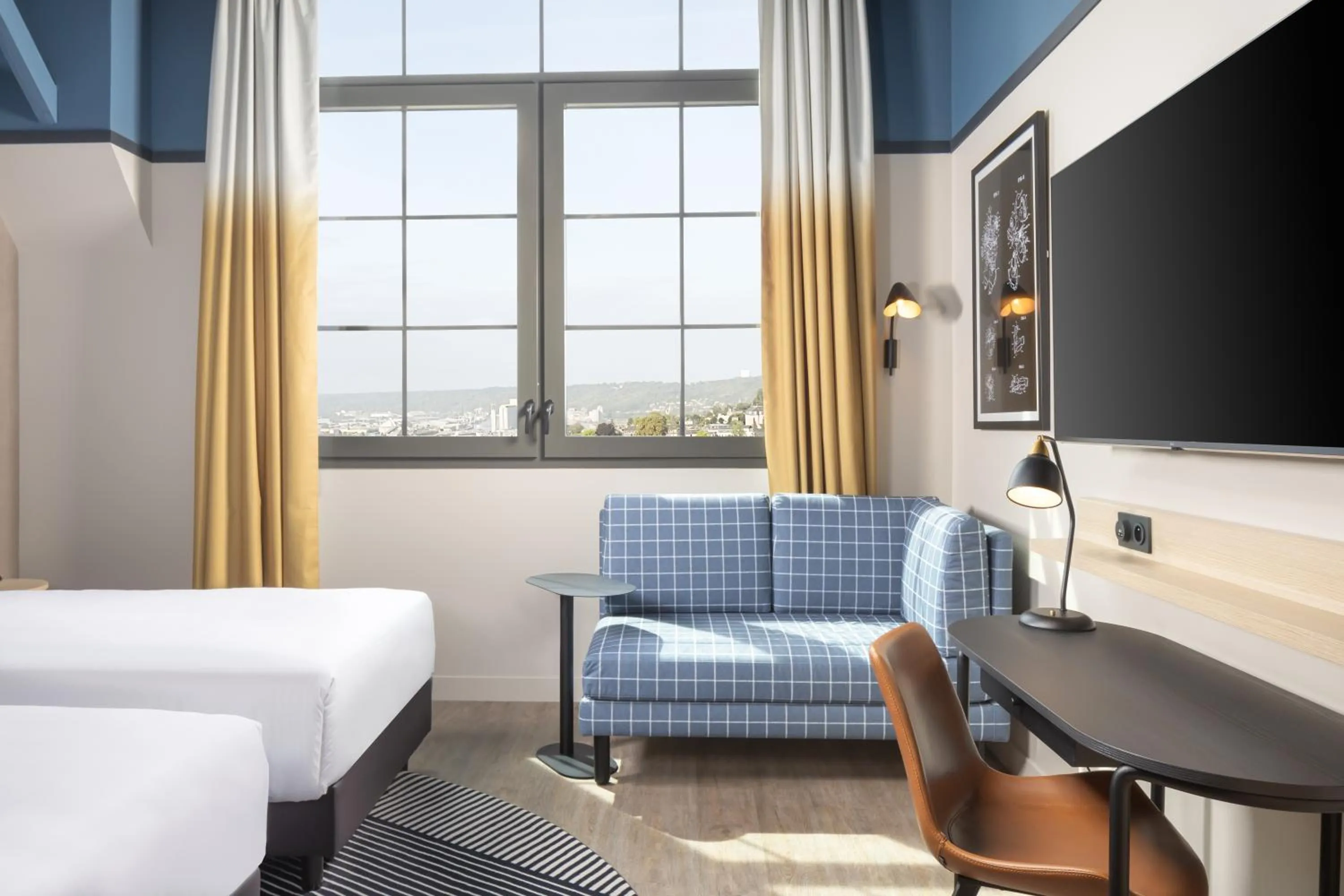 Bedroom, Bed in Hyatt Place Rouen