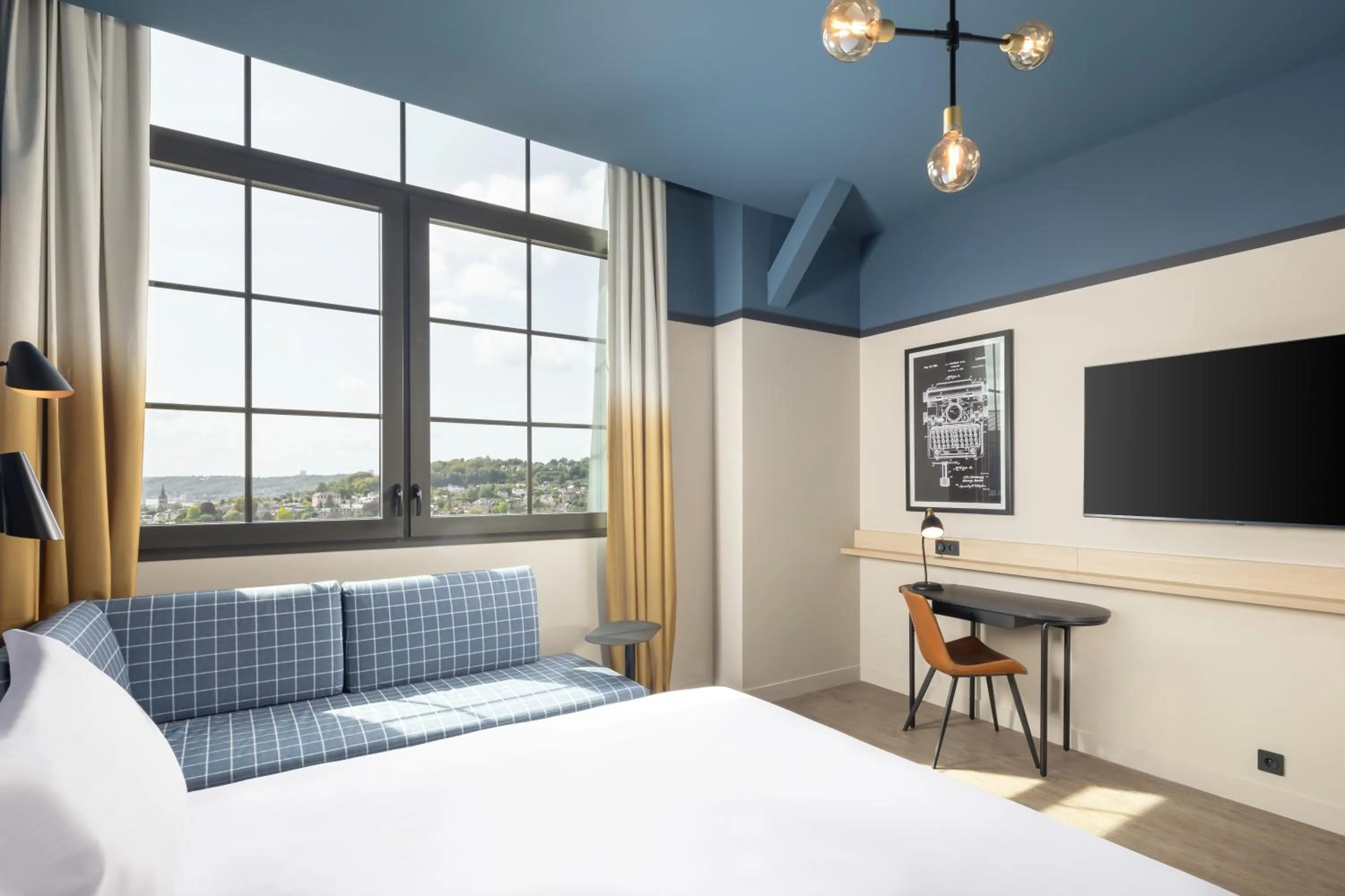 Bedroom, Bed in Hyatt Place Rouen