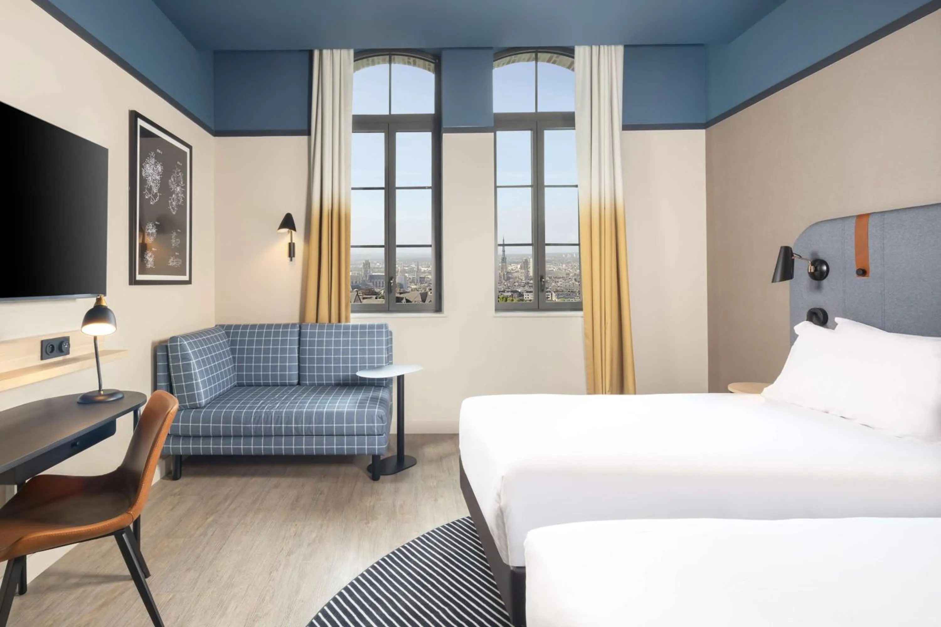 Bedroom, Bed in Hyatt Place Rouen