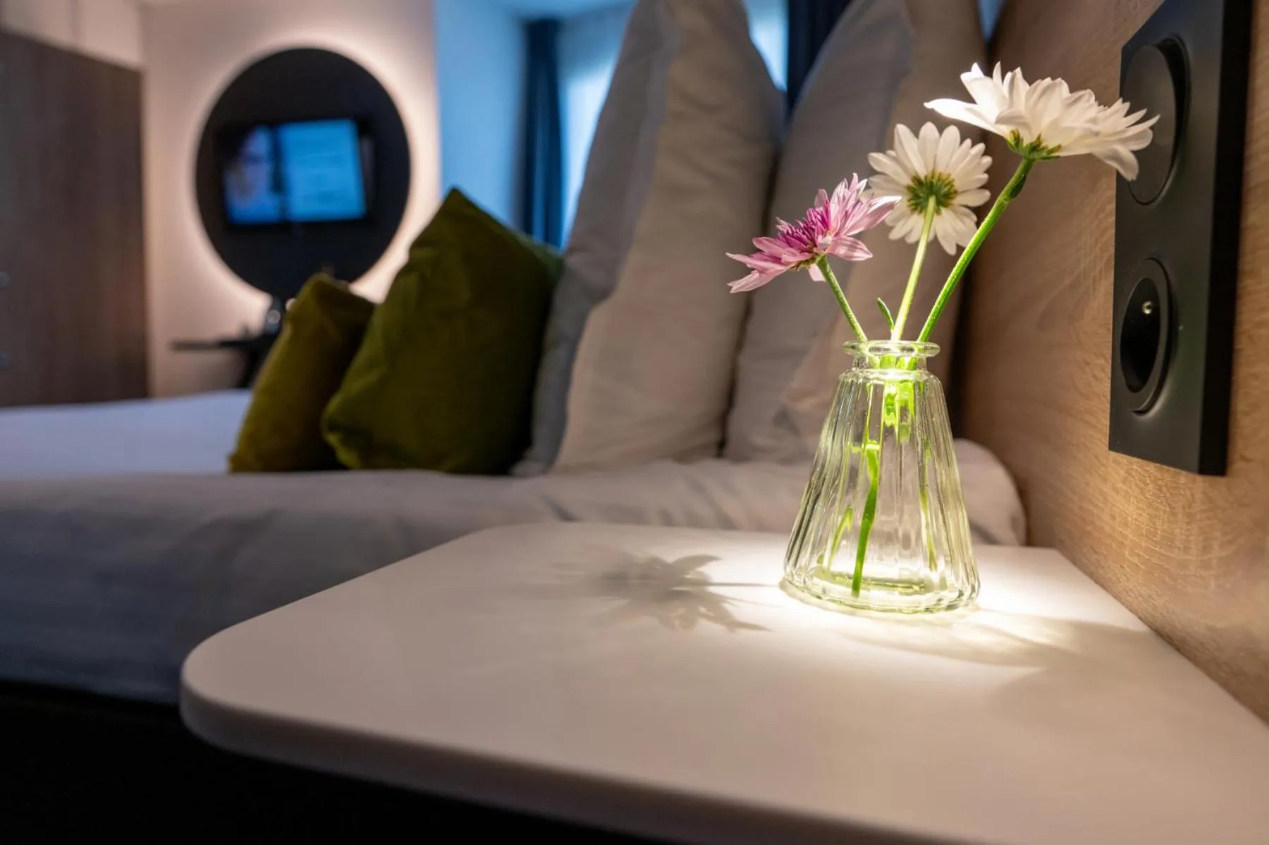 Bed in Nemea Appart Hotel Nice Arenas Aéroport