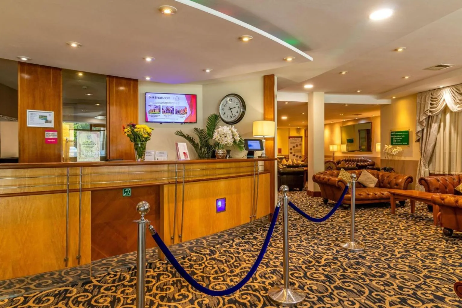 Lobby or reception in Britannia Leeds Bradford Airport