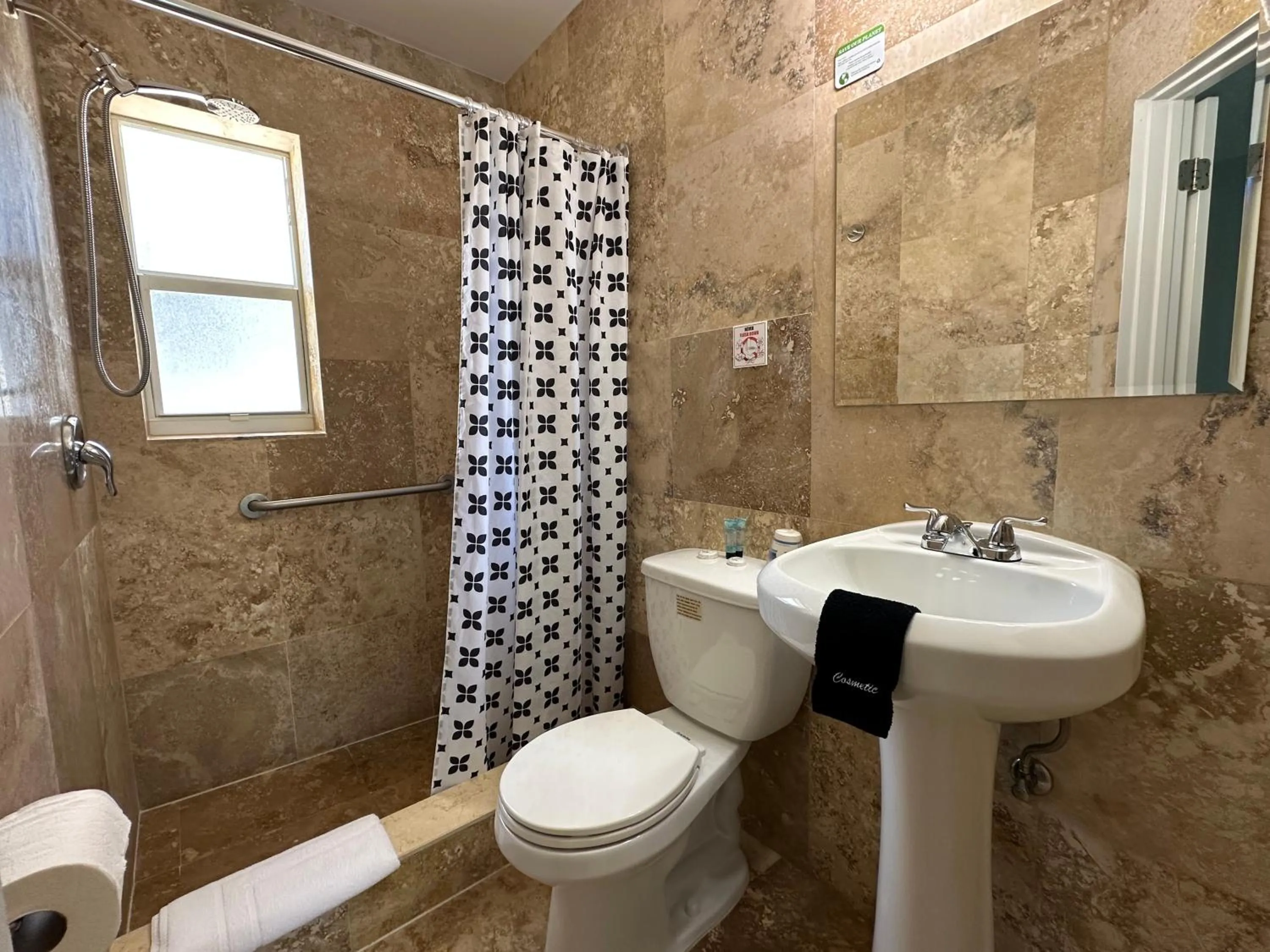 Bathroom in White Horse Motel