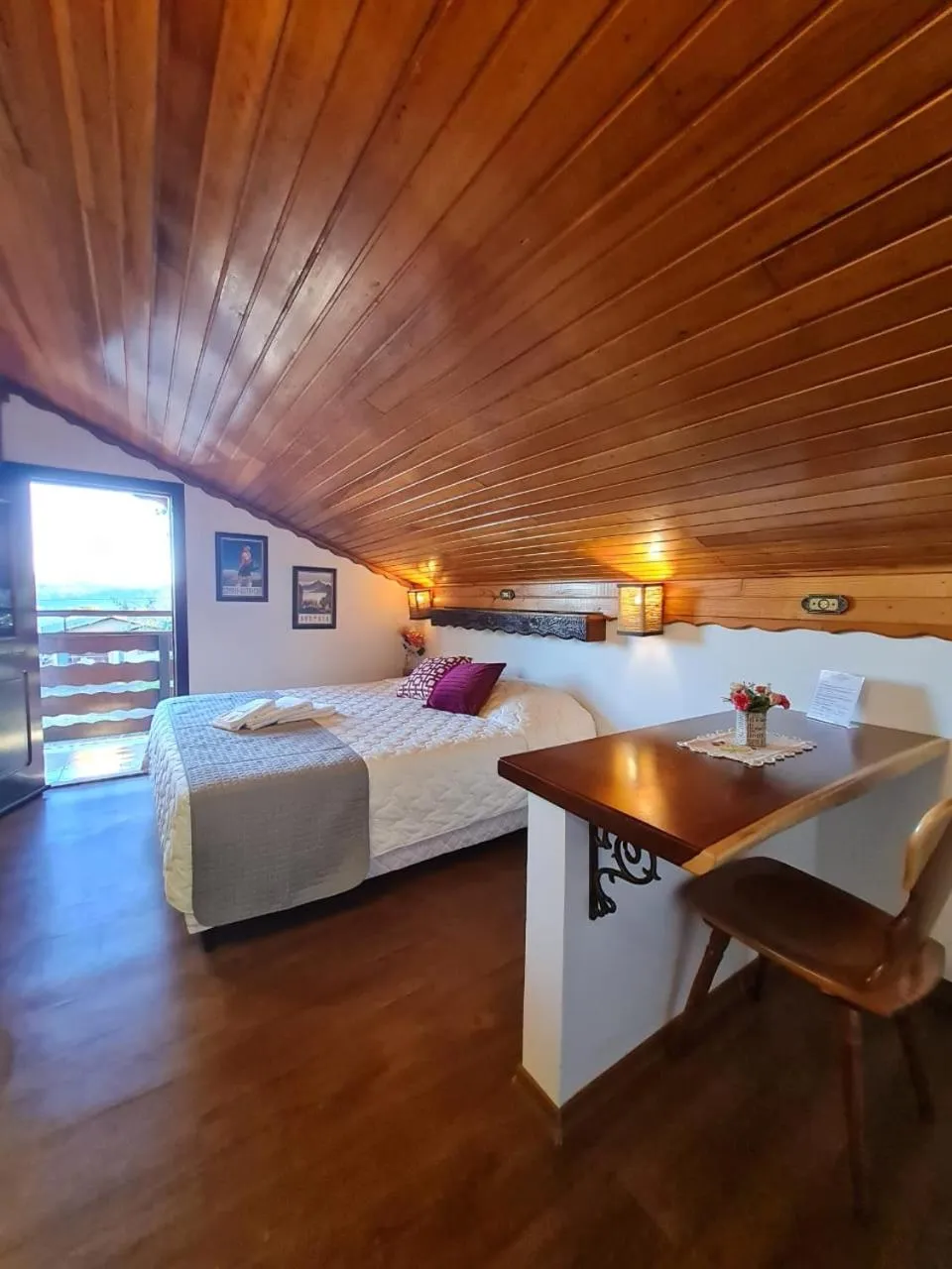 Bed in Hotel Schneider