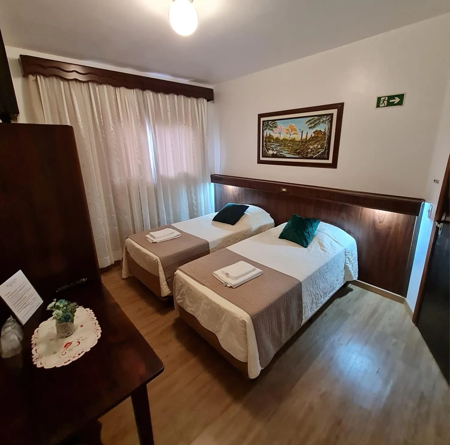 Bed in Hotel Schneider