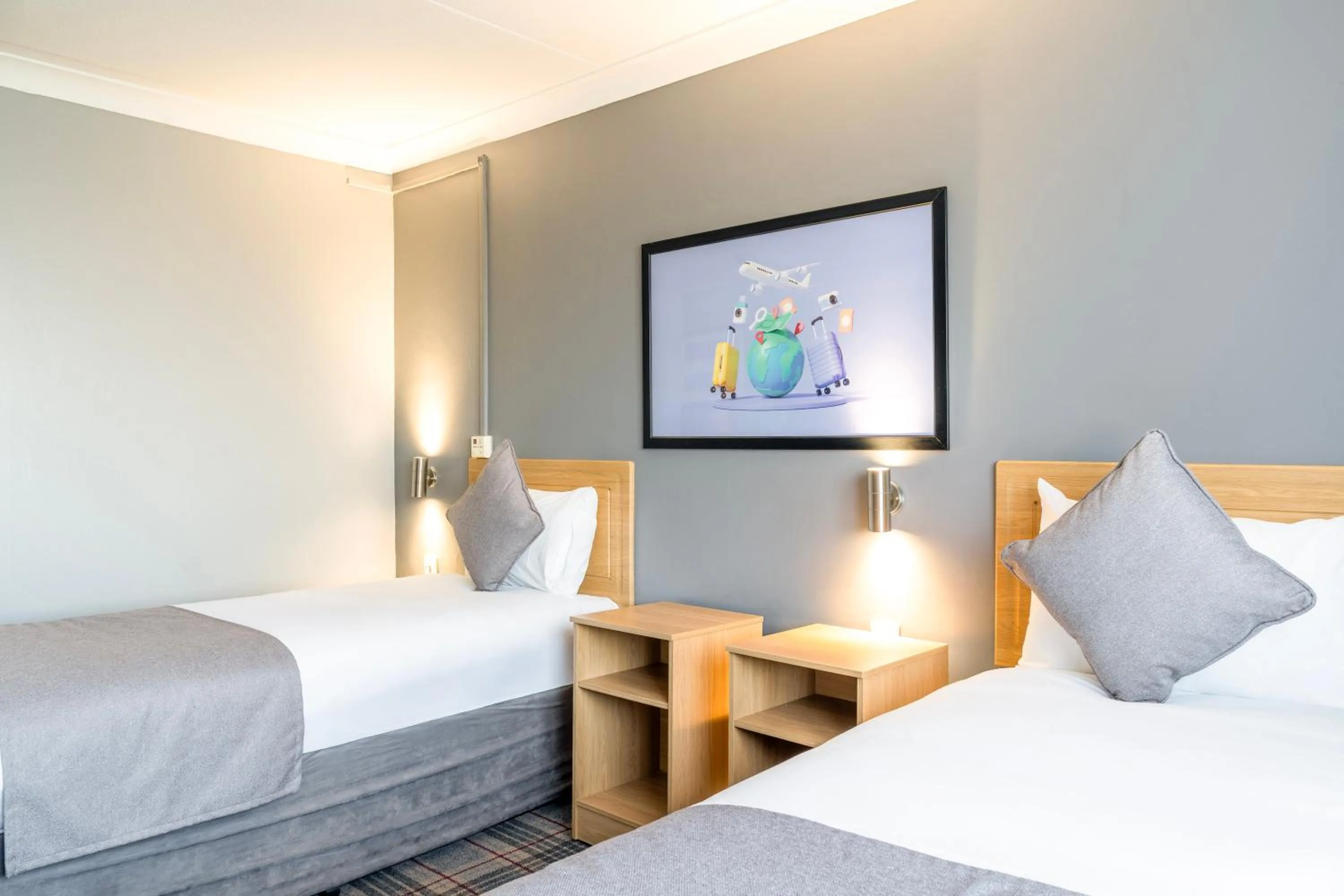 Bed in Airport Hotel Manchester