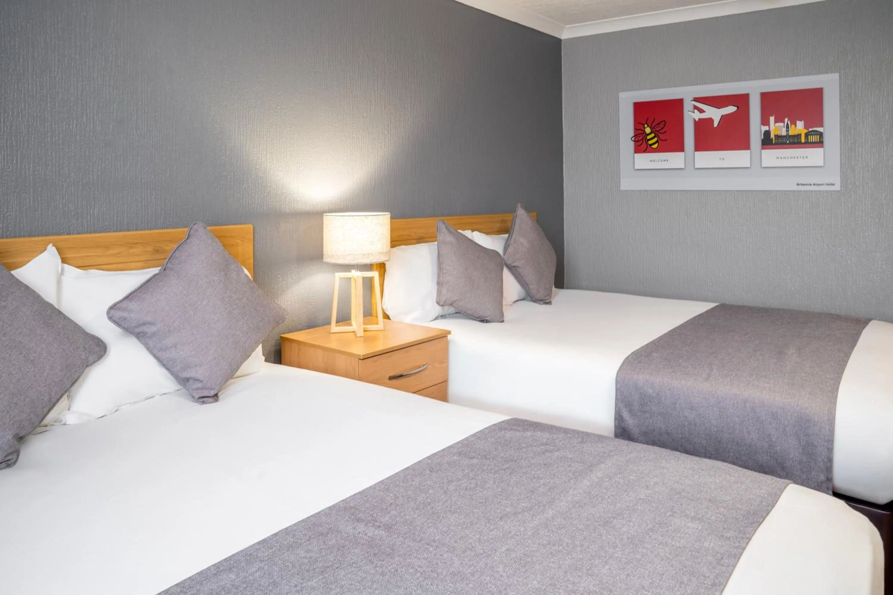 Bed in Airport Hotel Manchester