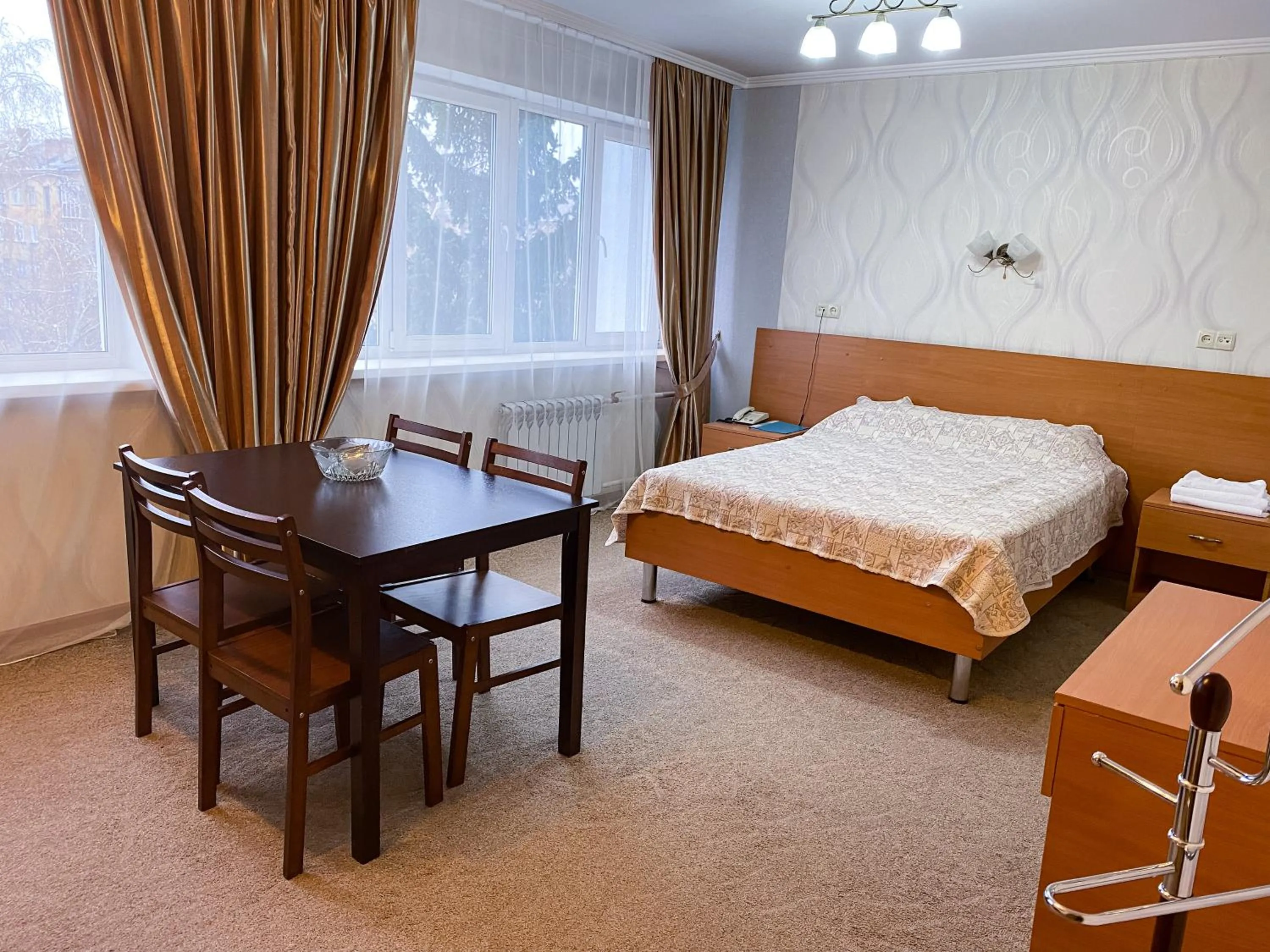 Bed in Ust-Kamenogorsk Hotel