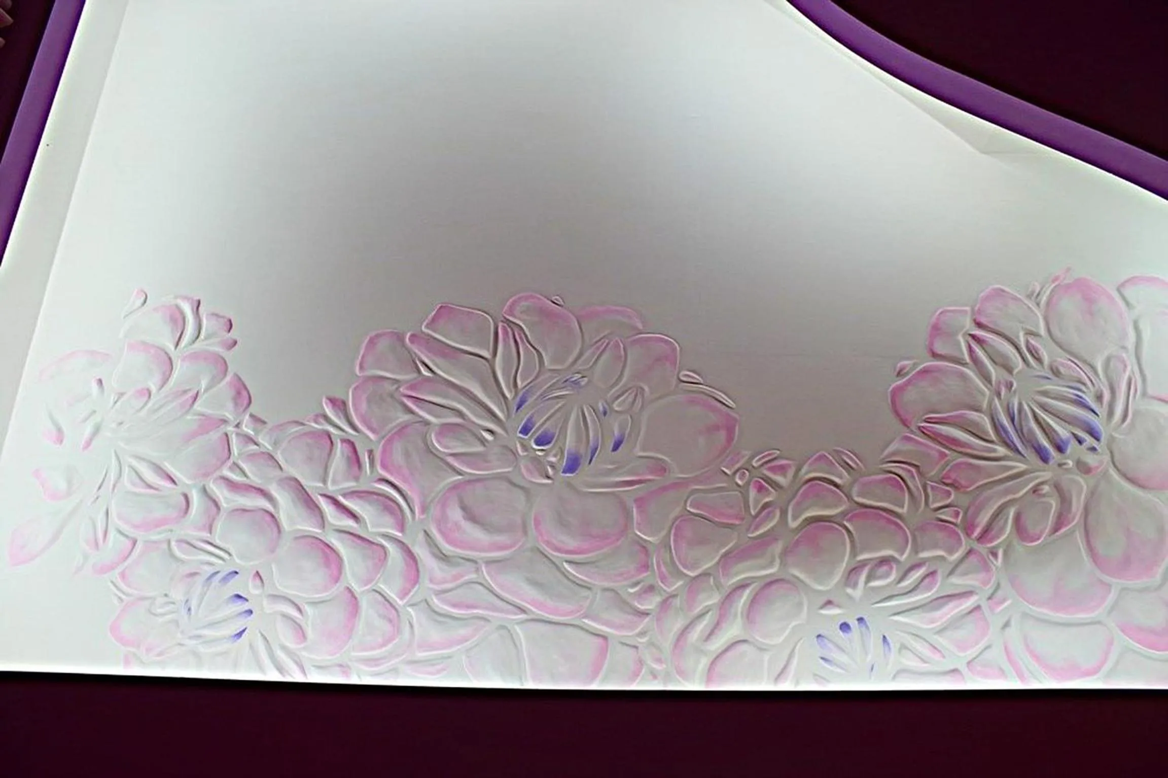 Decorative detail in 3D Sunflower Embossed B&B