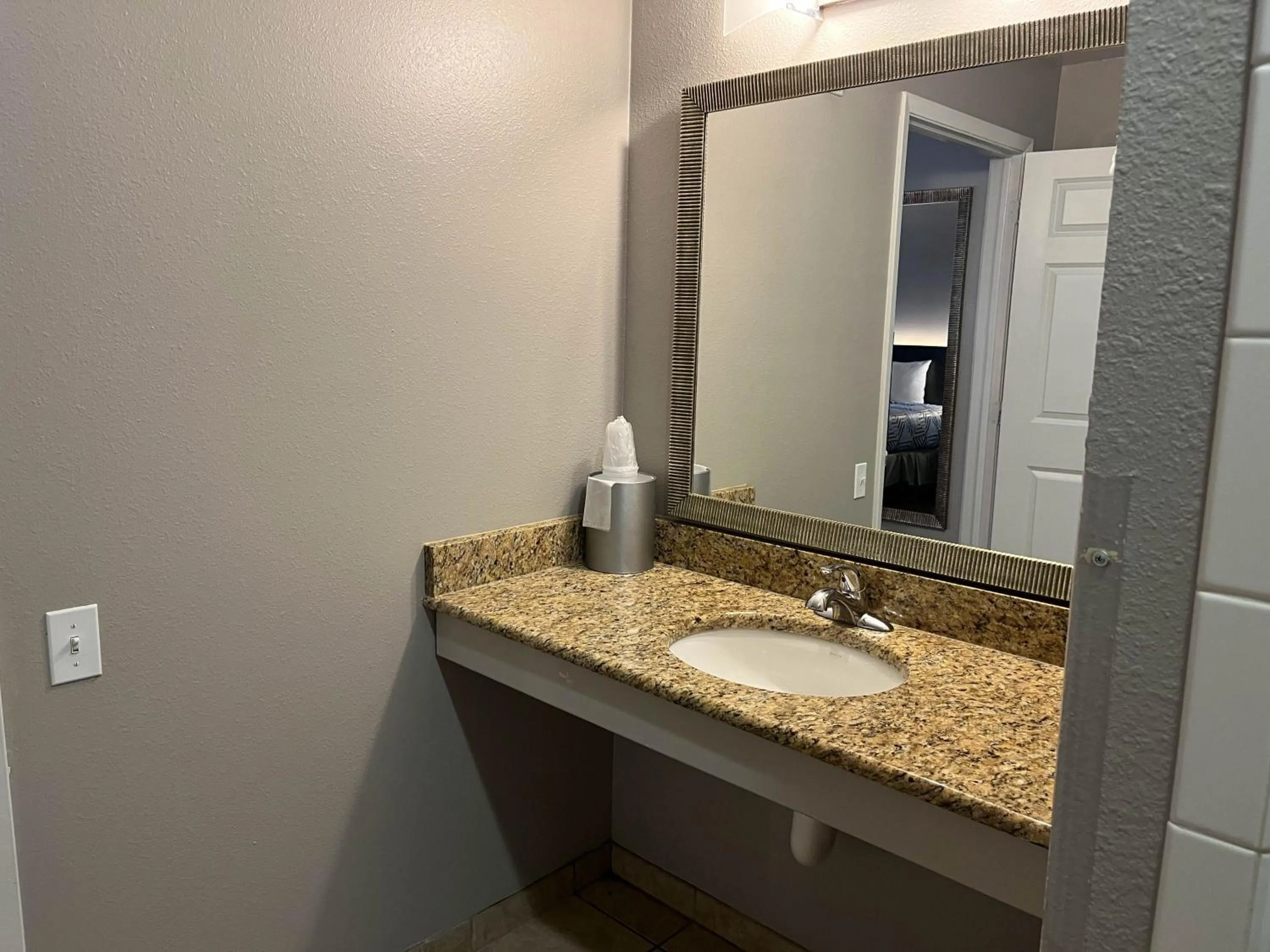 Bathroom in Motel 6 Junction, TX Llano River