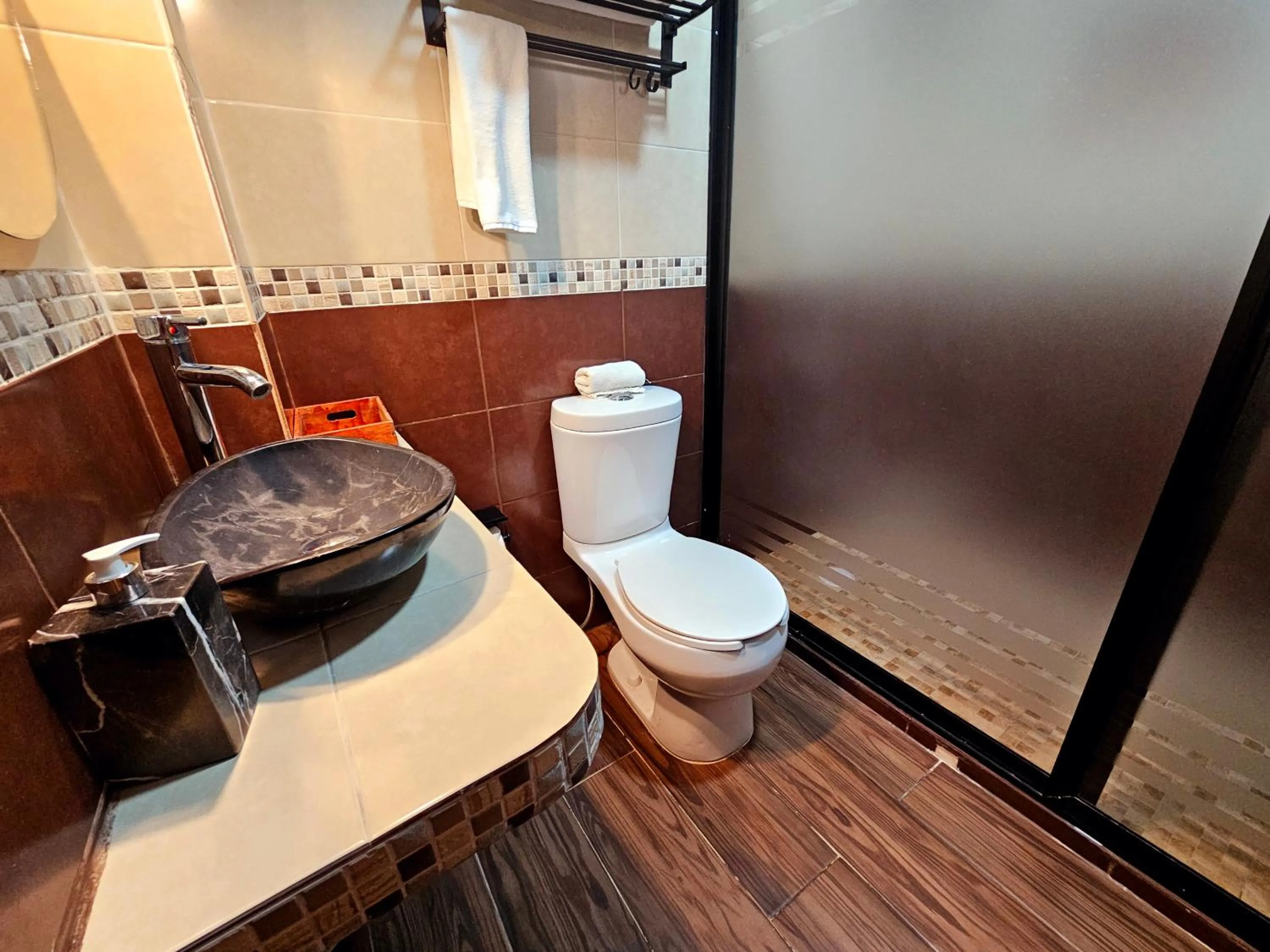 Shower in Piedra Negra Boutique Hotel