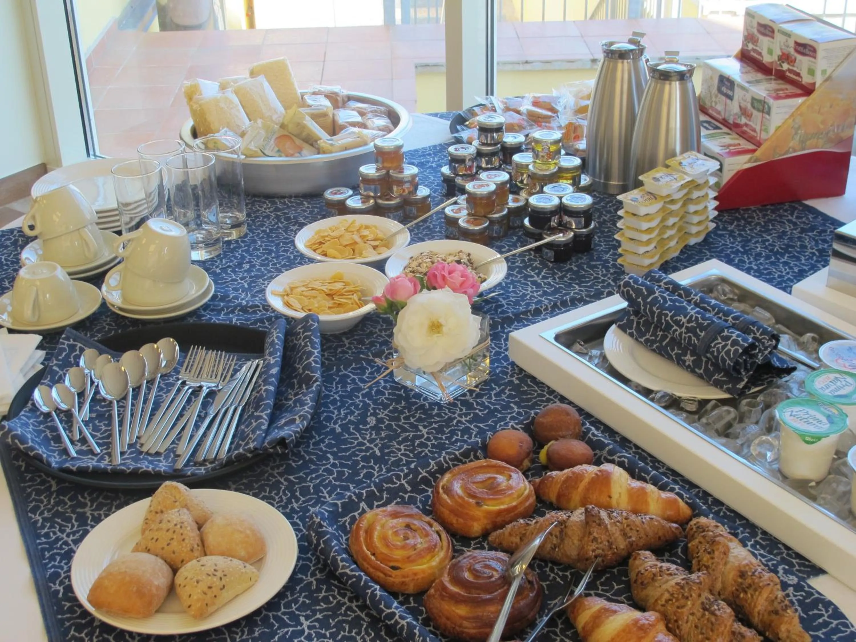 Italian breakfast in Hotel Il Duca Del Montefeltro