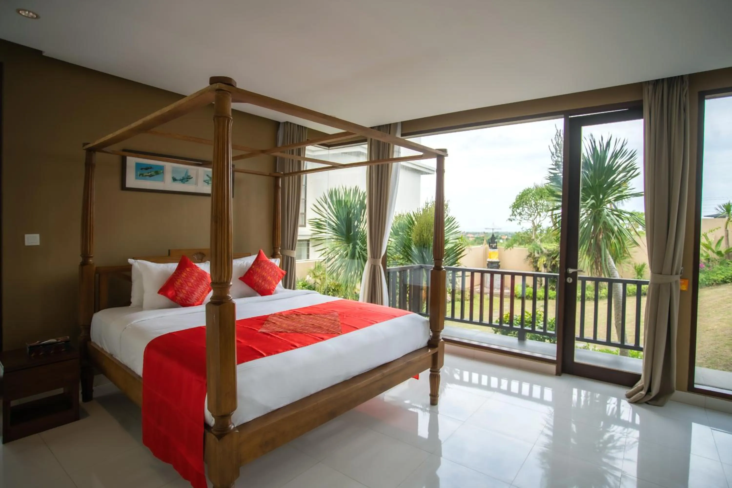 Bed in Jimbaran Sea View Villa