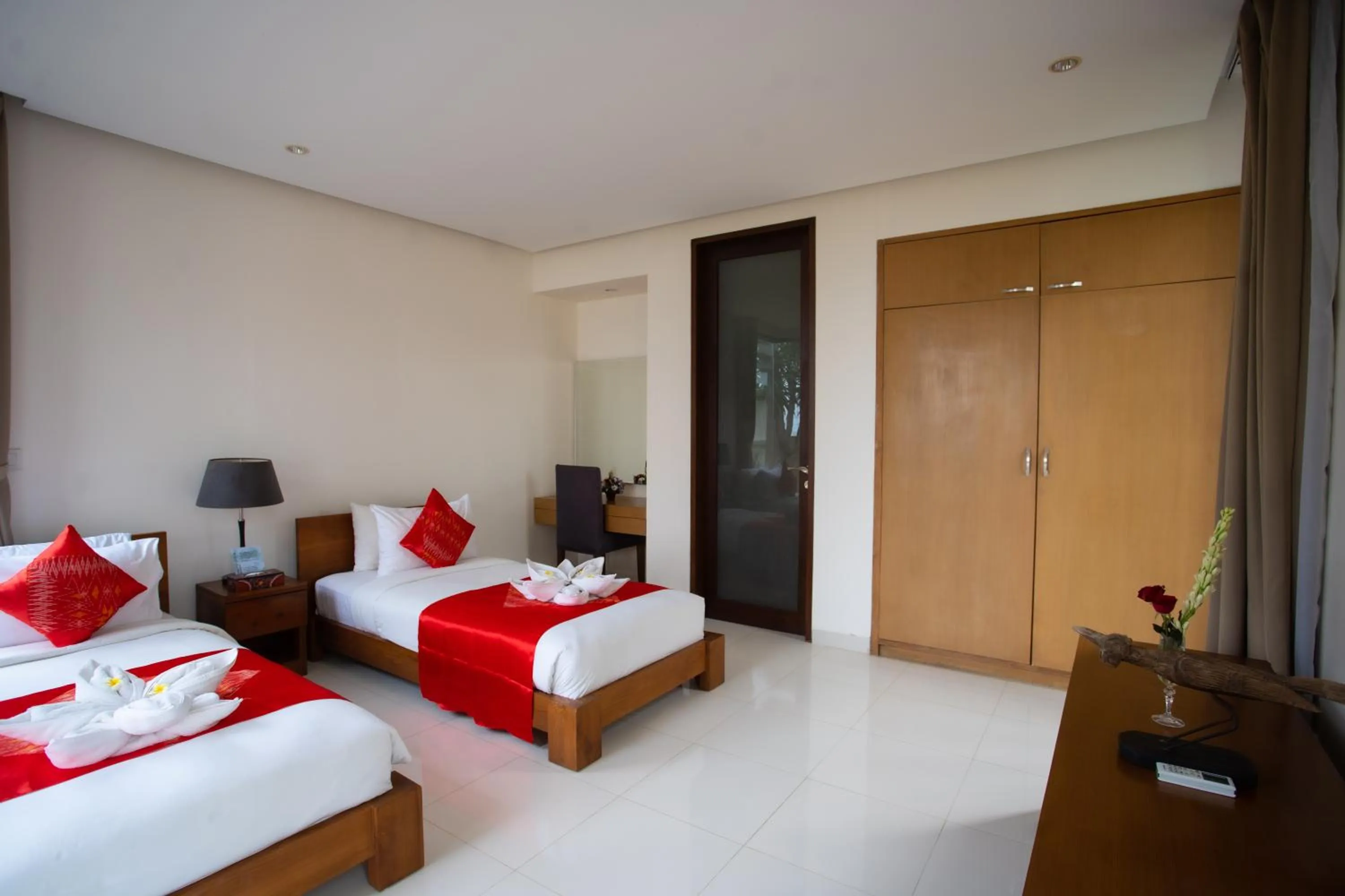 Bed in Jimbaran Sea View Villa