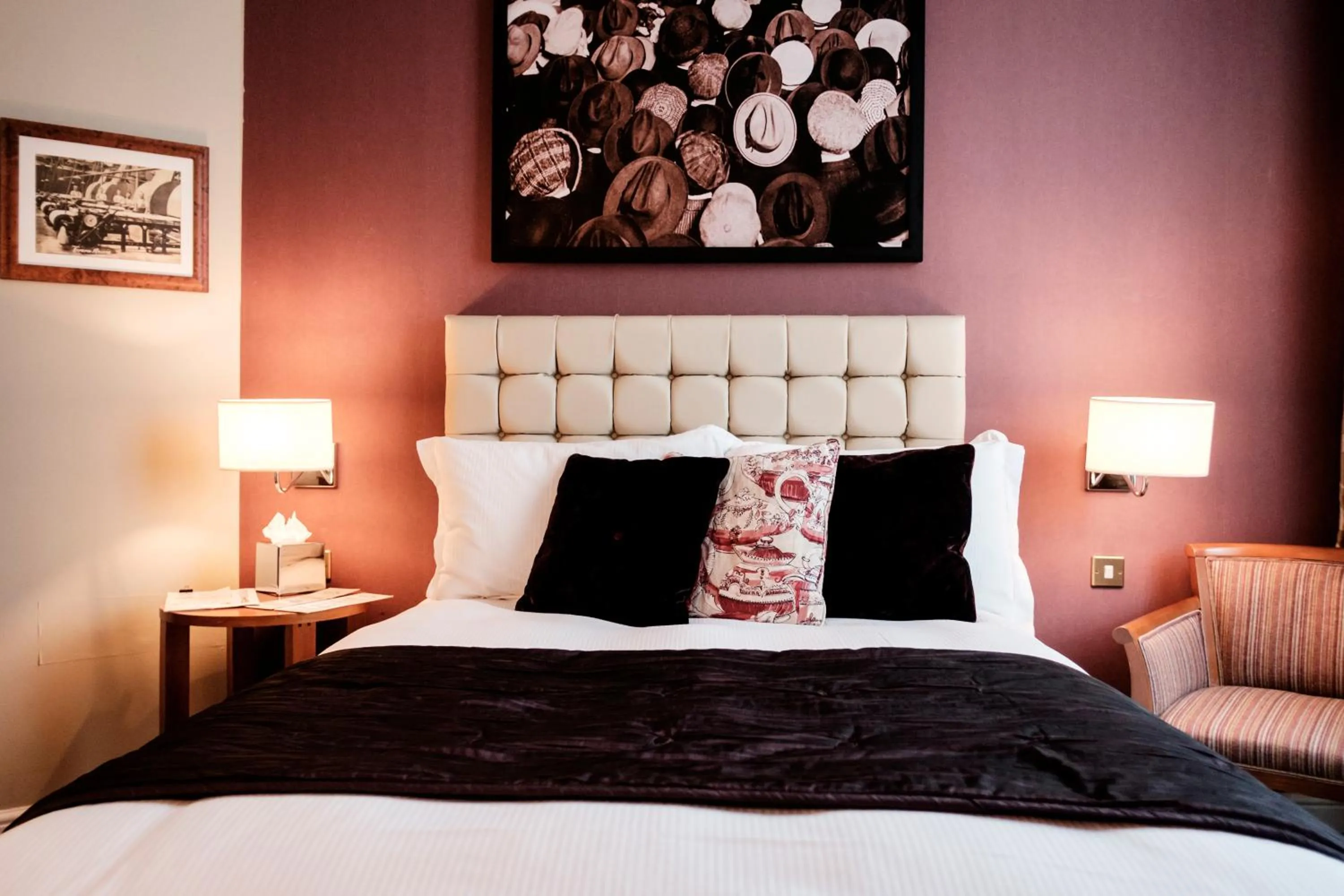 Bed in The Mad Hatter Hotel