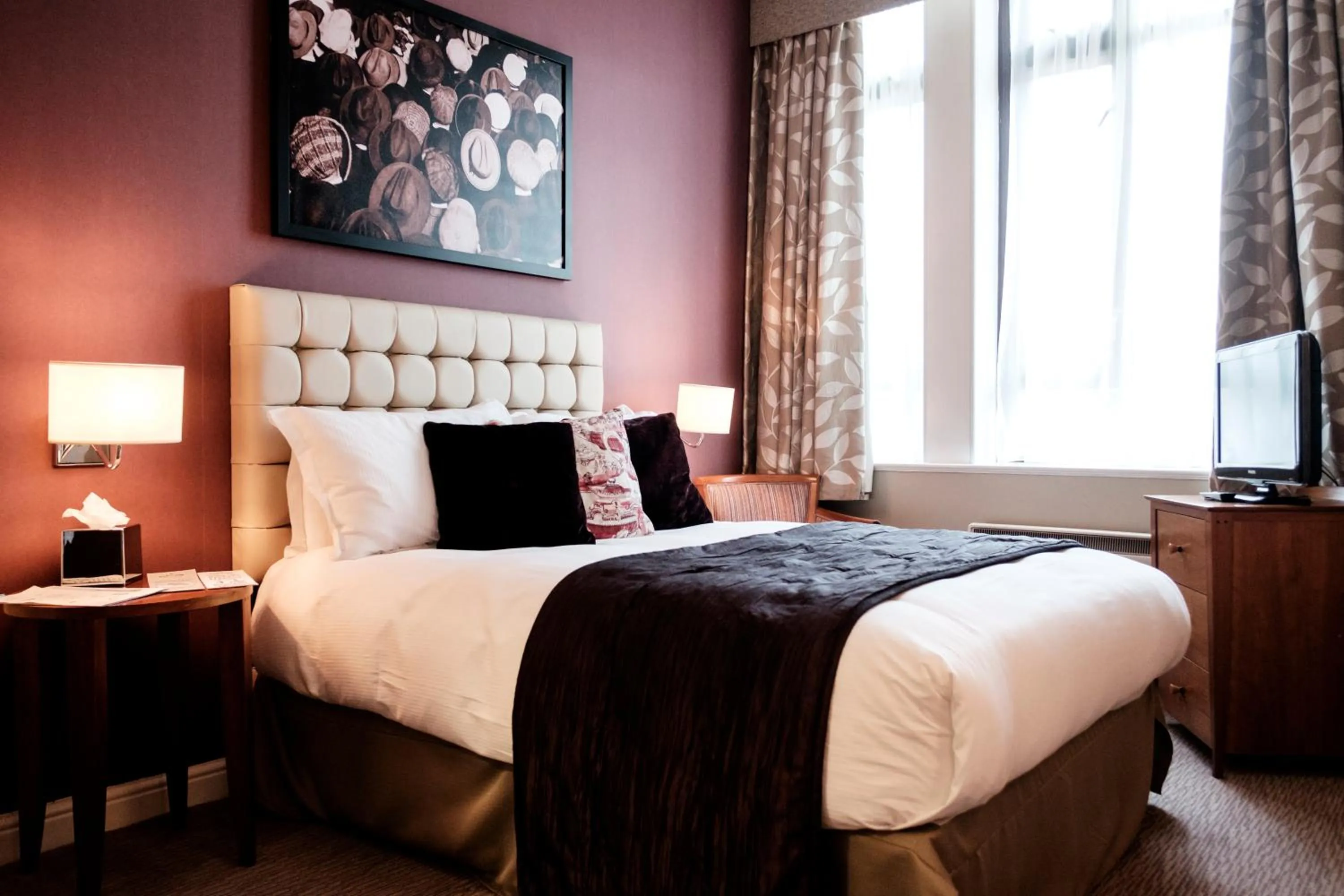 Bed in The Mad Hatter Hotel