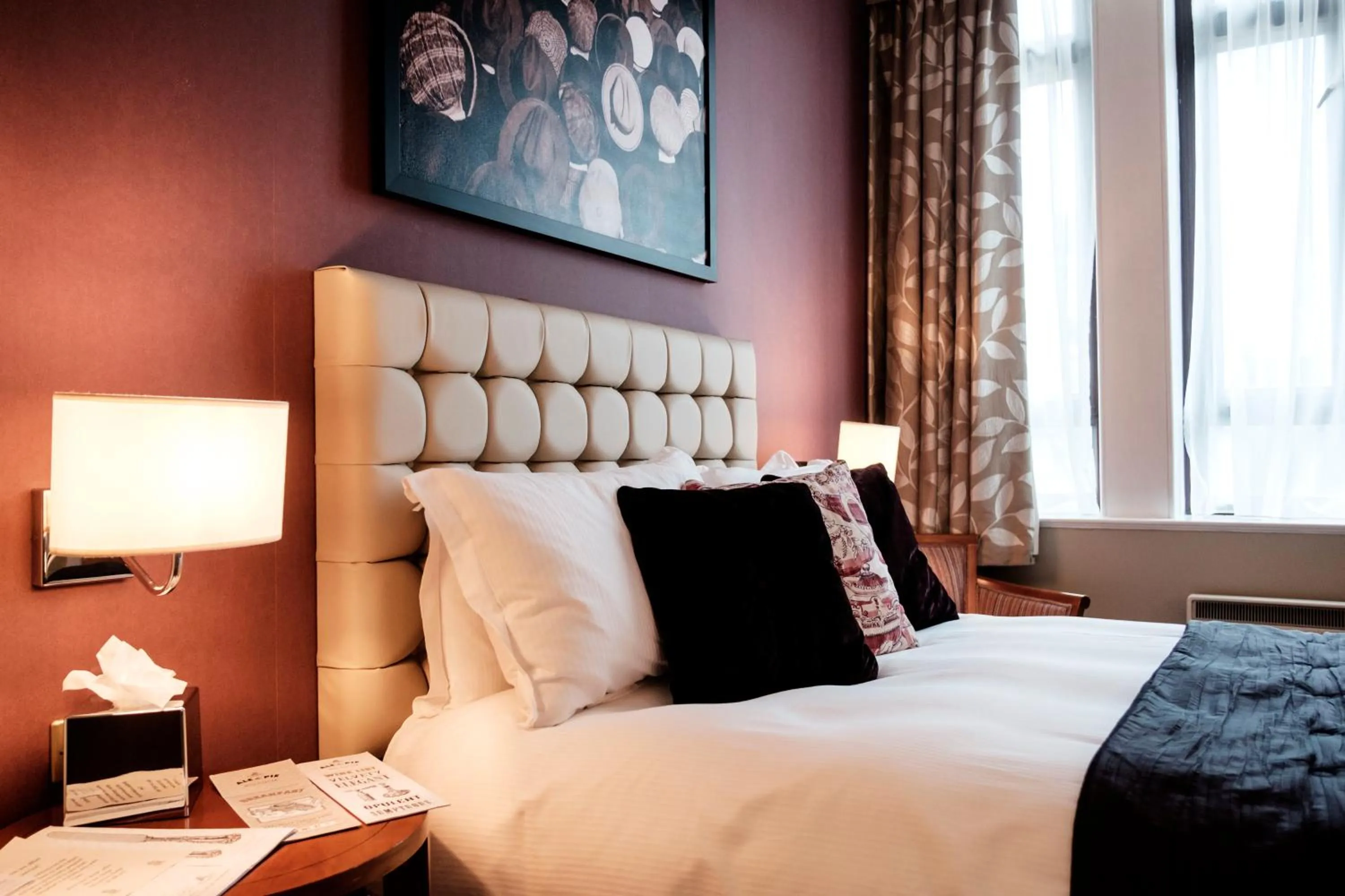 Bed in The Mad Hatter Hotel