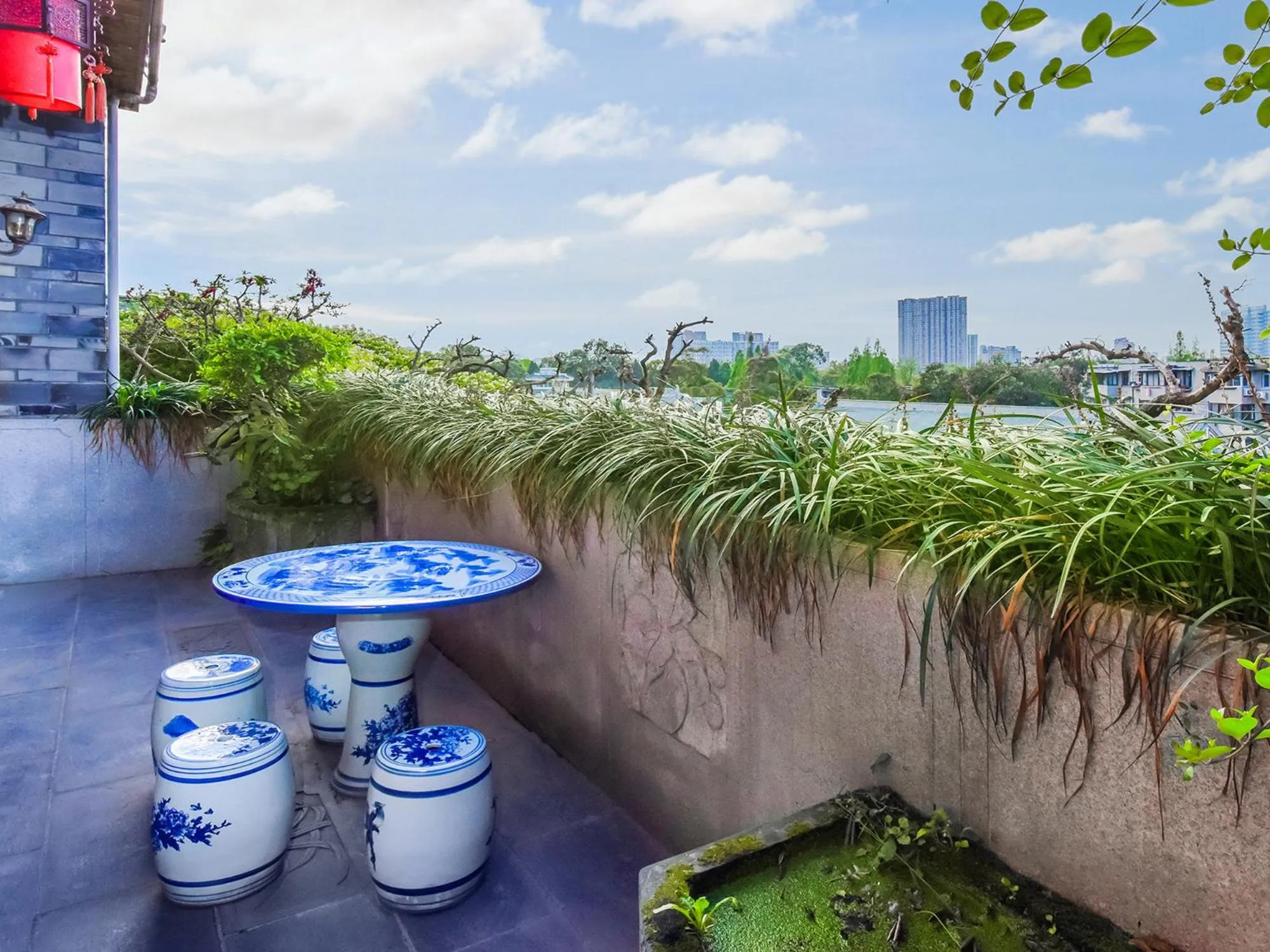 Patio in ChengDu Wuhou Temple Han Dynasty Hotel