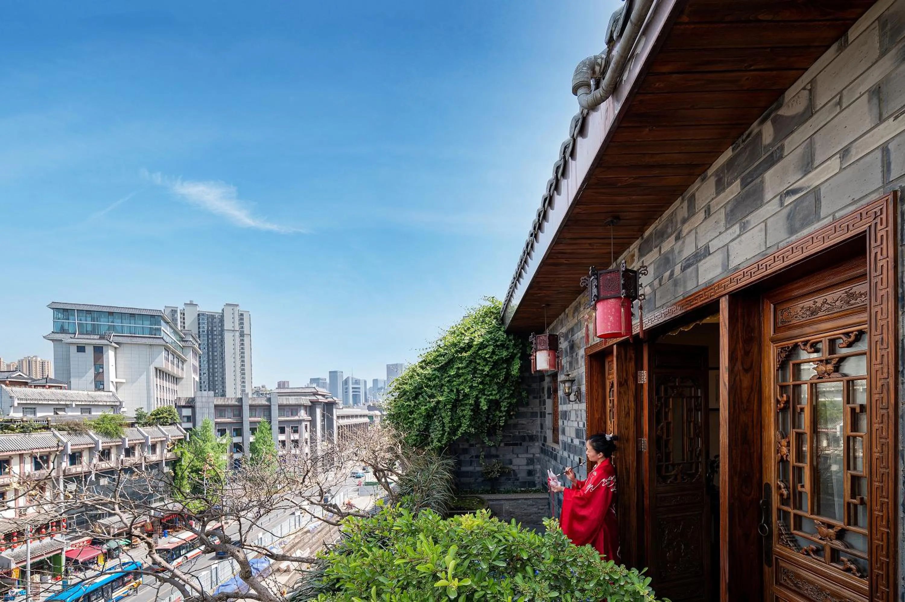 Garden in ChengDu Wuhou Temple Han Dynasty Hotel