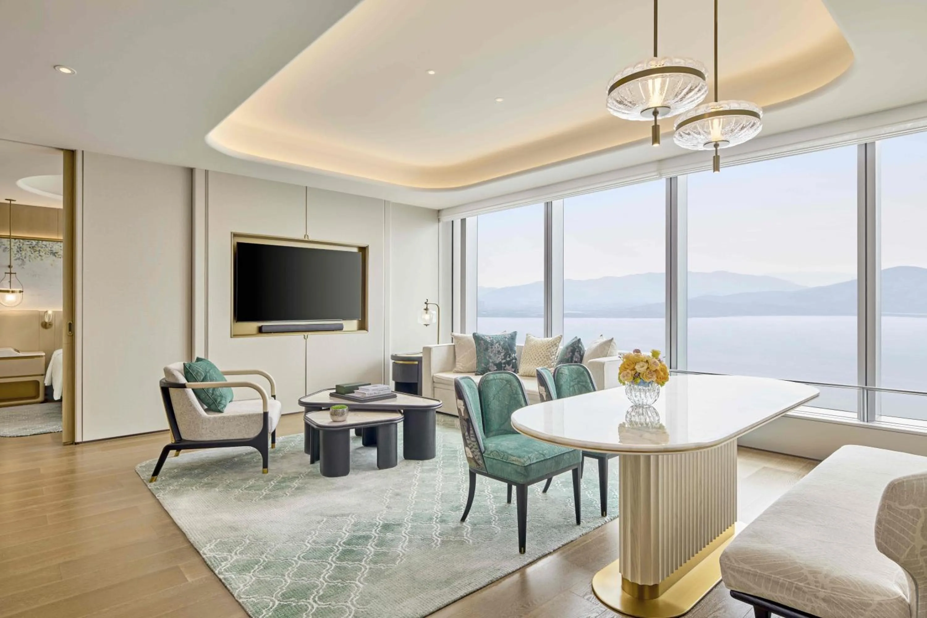 Living room in Shangri-La Nanshan, Shenzhen