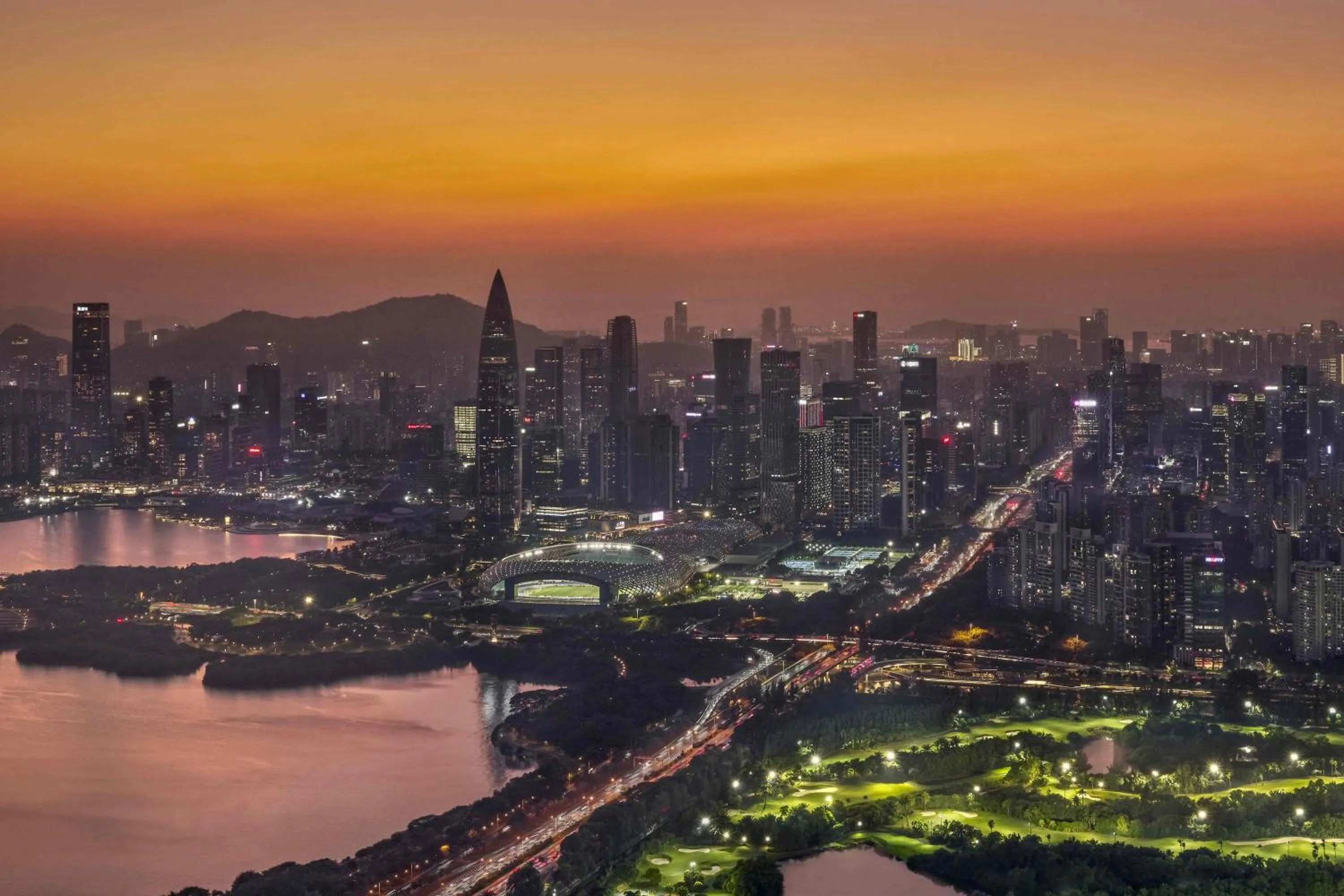 Bird's eye view in Shangri-La Nanshan, Shenzhen