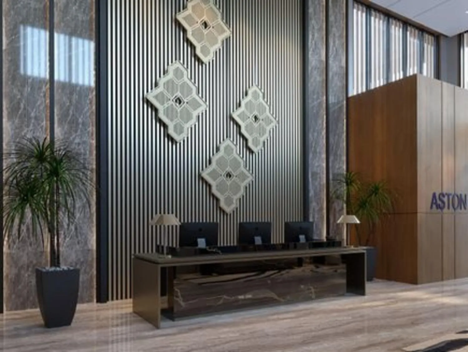 Lobby or reception in Aston Palu Hotel & Conference Center