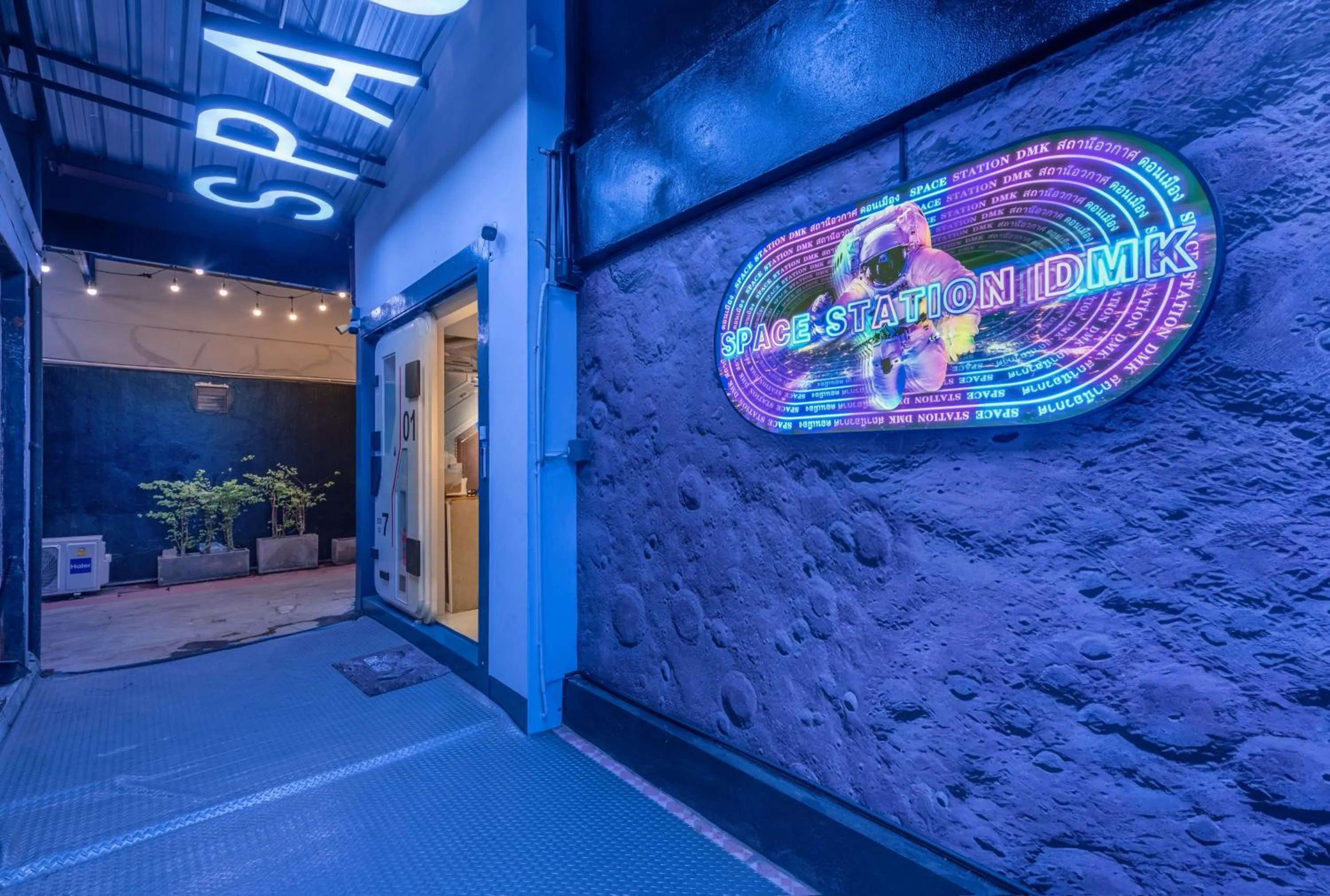 Night in Space Station Hostel