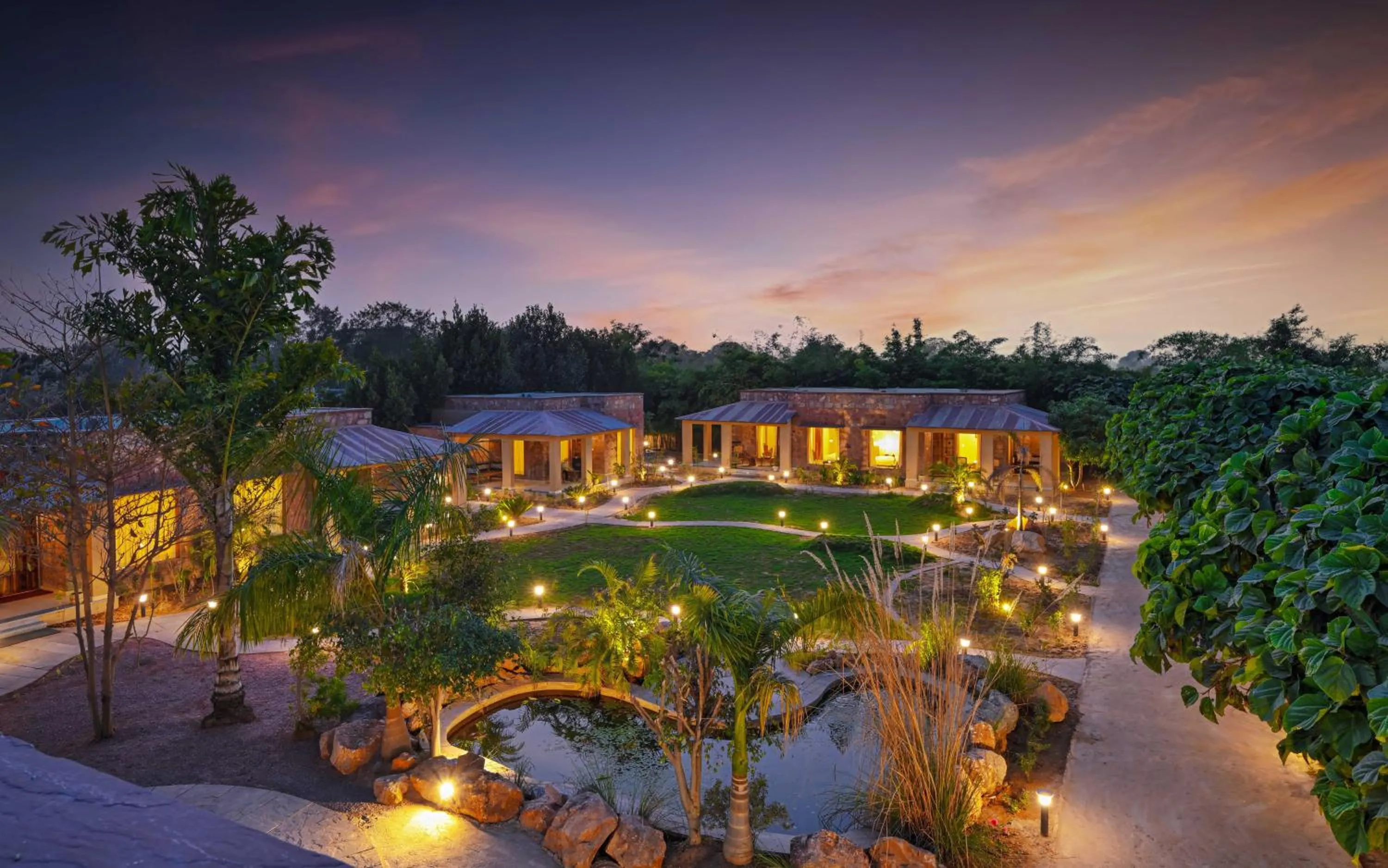 Natural landscape in Aranya Vilas, Ranthambhore