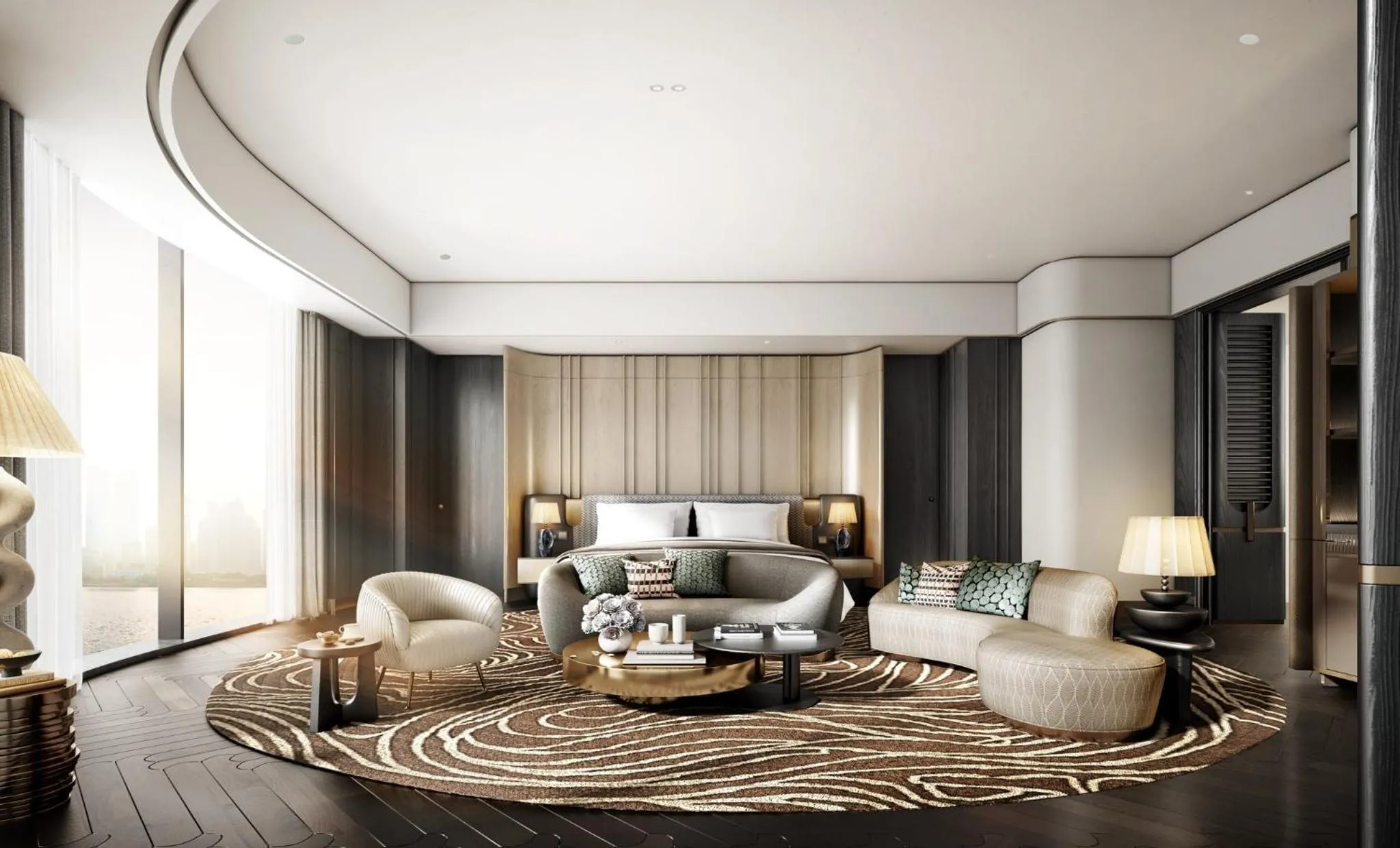 Photo of the whole room in Regent Shanghai on the Bund