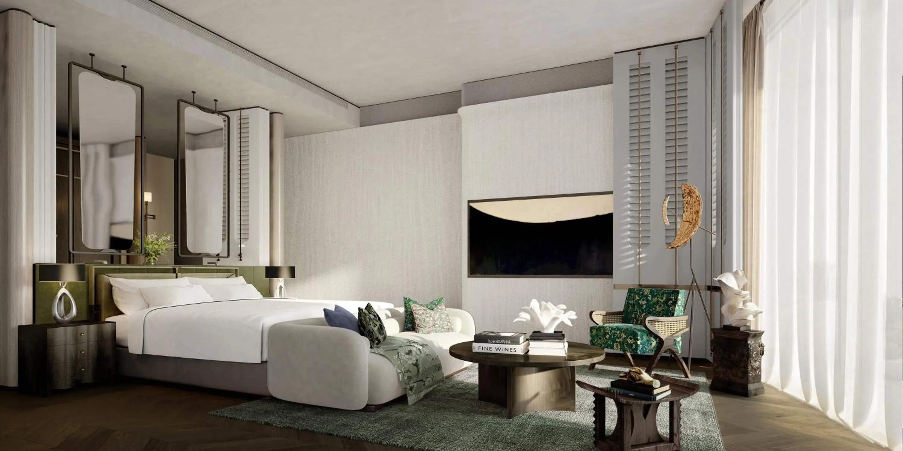 Photo of the whole room, Bed in Regent Shanghai on the Bund