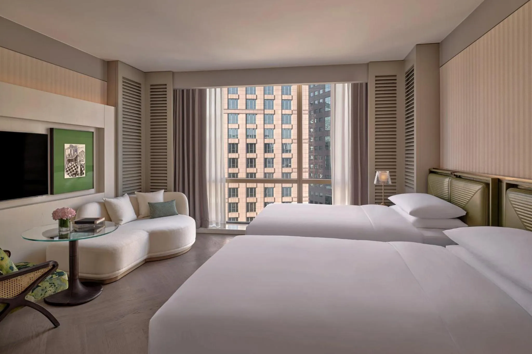 Photo of the whole room, Bed in Regent Shanghai on the Bund