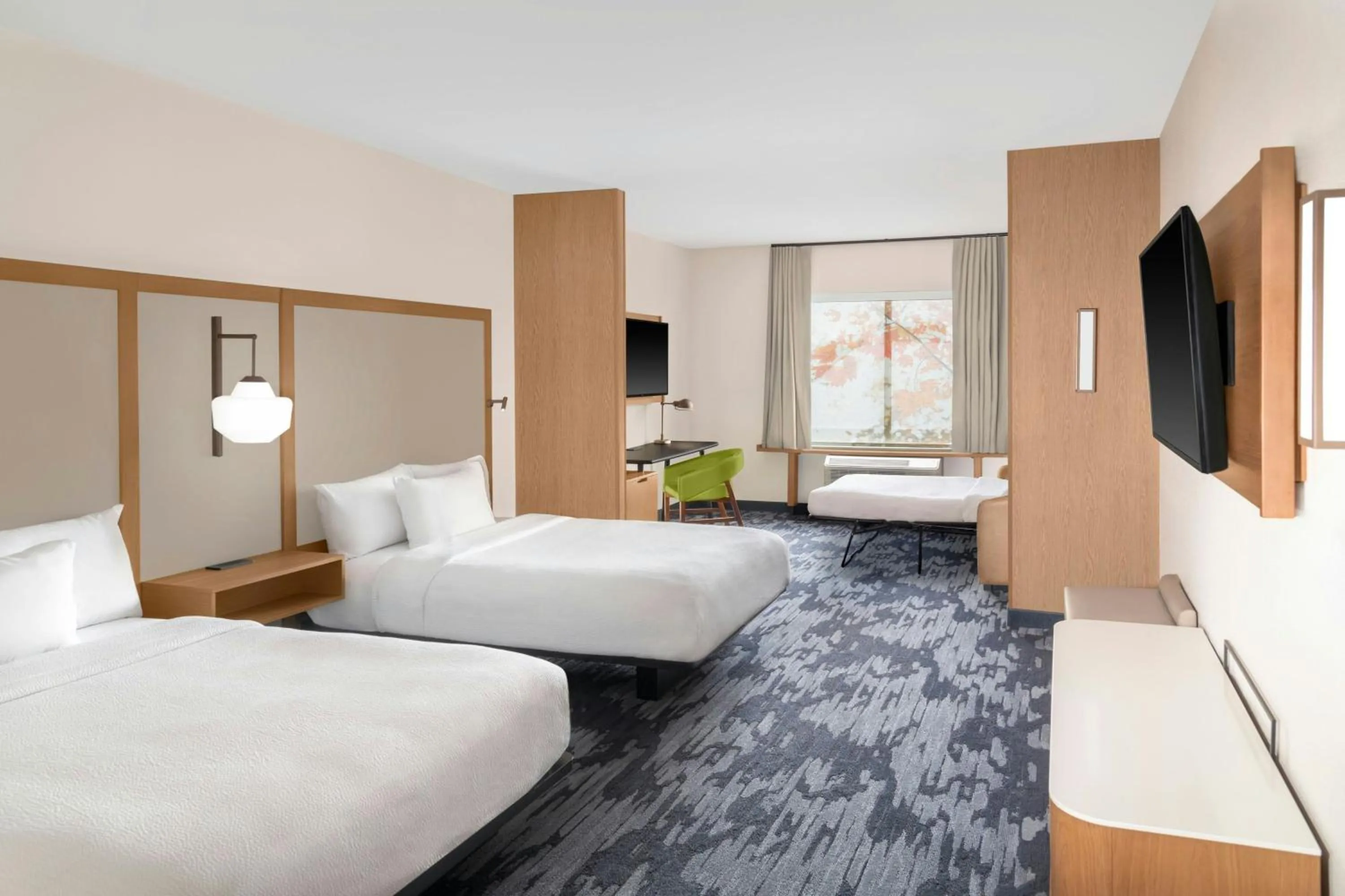 Photo of the whole room, Bed in Fairfield by Marriott Inn & Suites Detroit Taylor