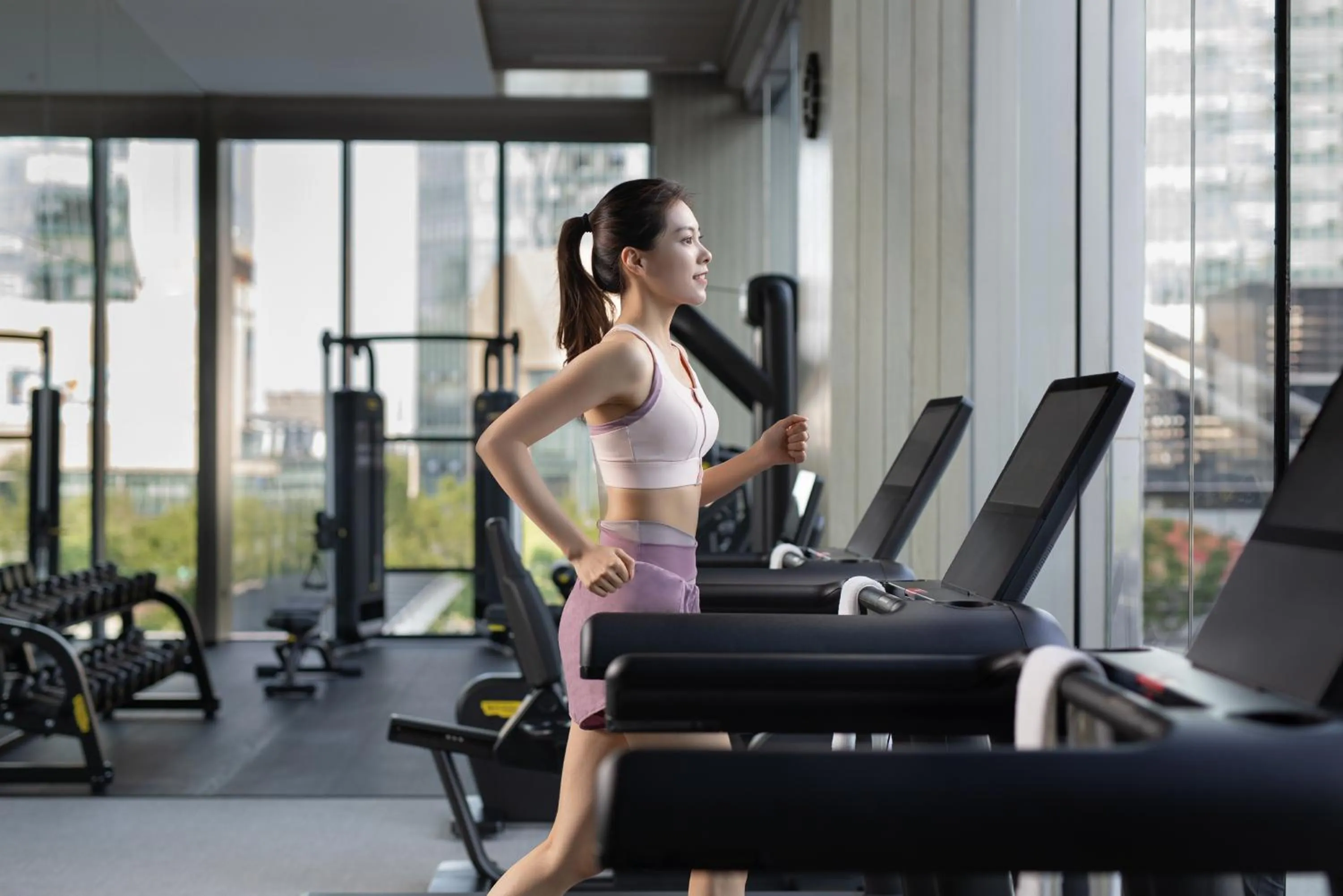 Fitness centre/facilities in Marriott Executive Apartments Hangzhou