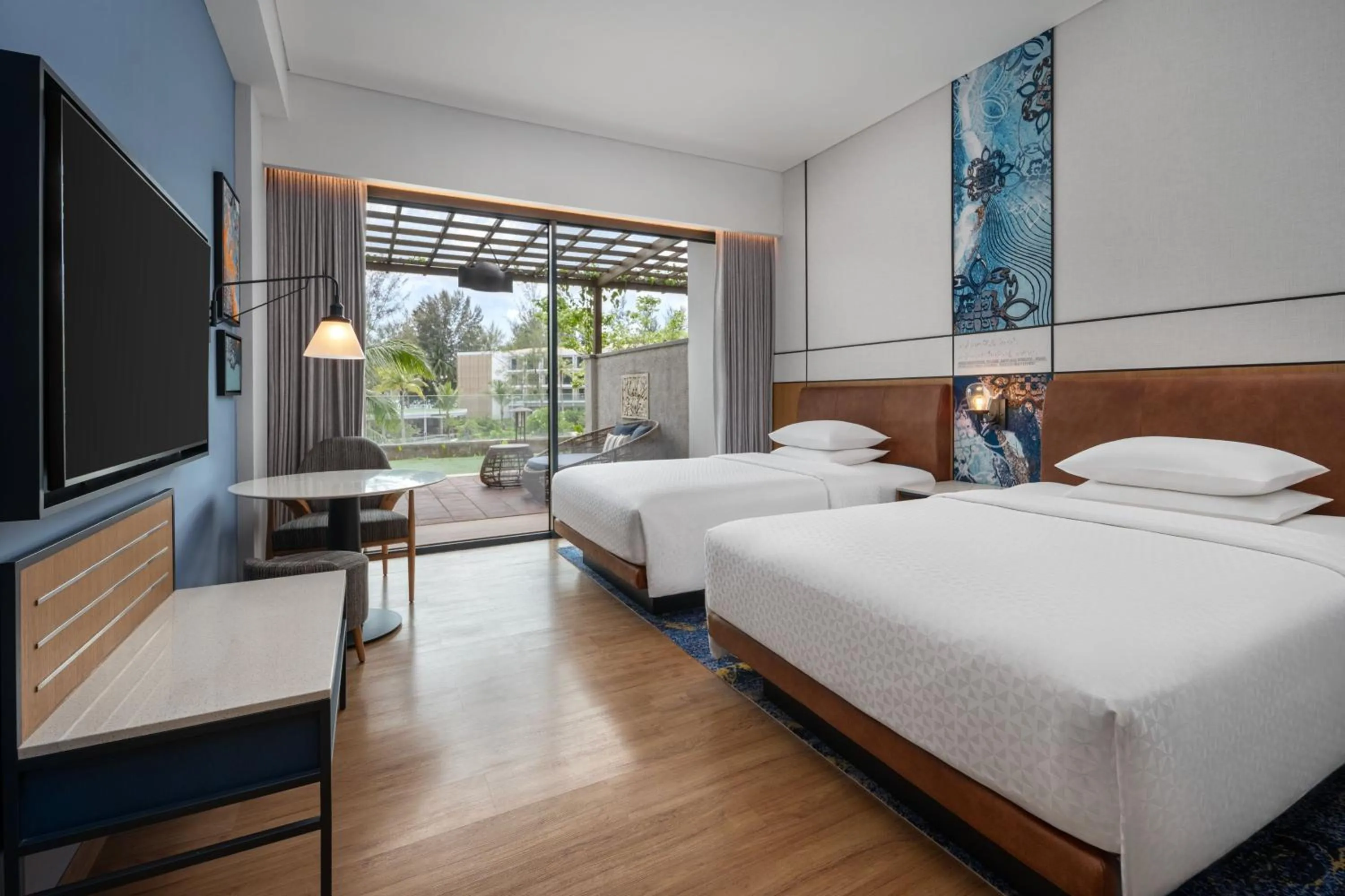 Swimming pool, Bed in Four Points by Sheraton Bintan, Lagoi Bay