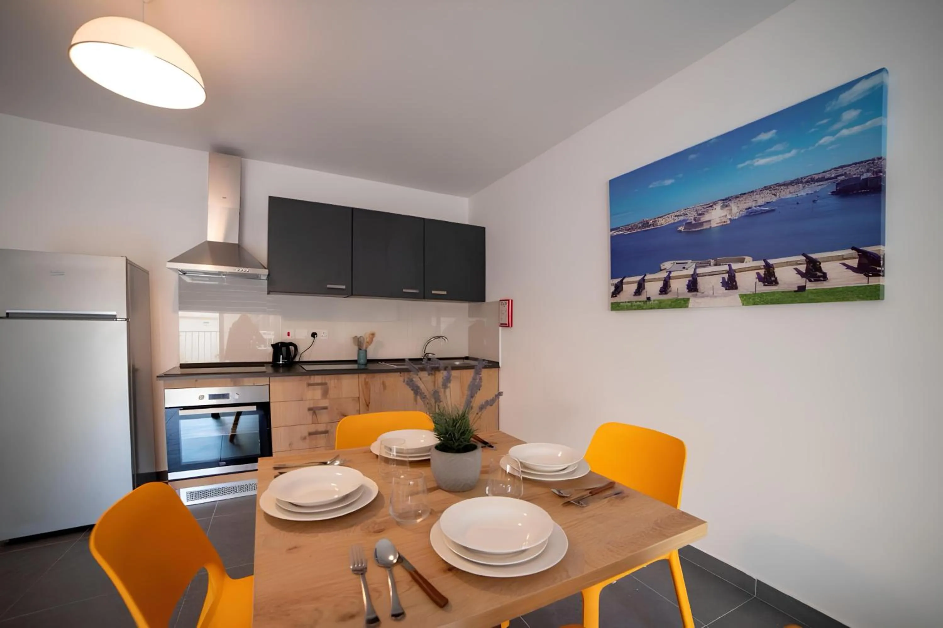 Dining area in Elise Apartments