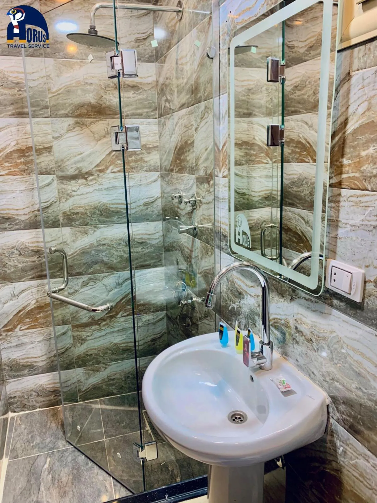 Bathroom in Horus Horizon INN Pyramids View