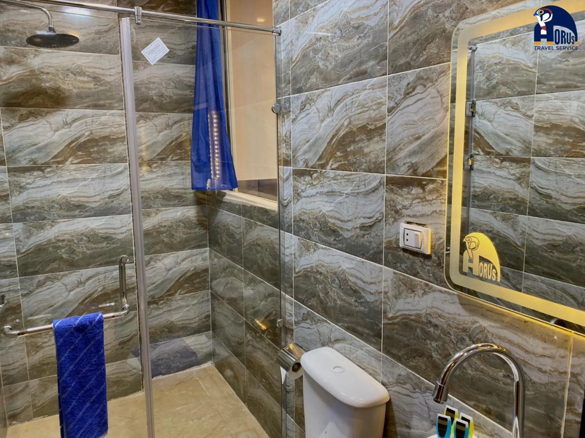 Bathroom in Horus Horizon INN Pyramids View