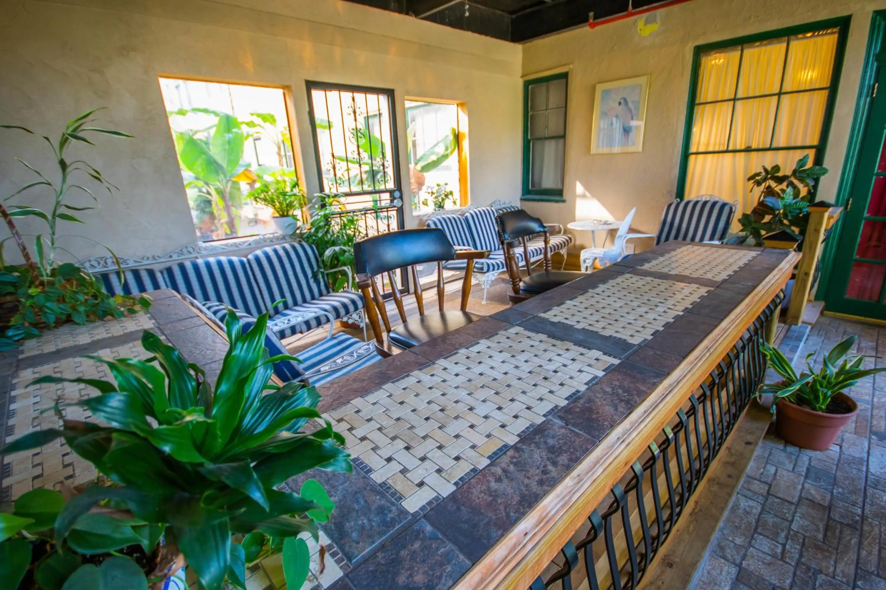 Patio in The Edgewater Hotel